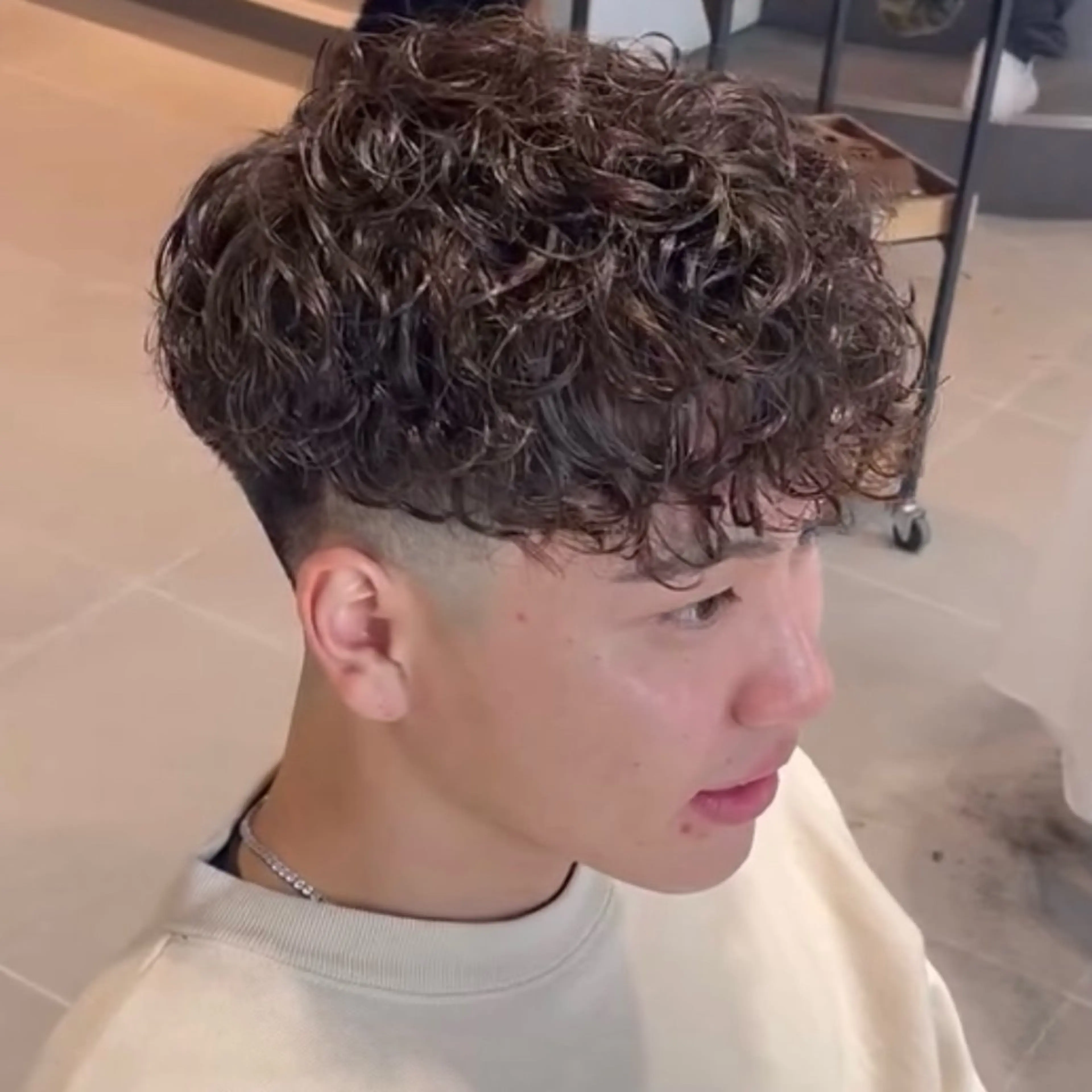 メンズ スペインカール メンズ専門/パーマ 特化/栄/北出瑞貴のヘアスタイル