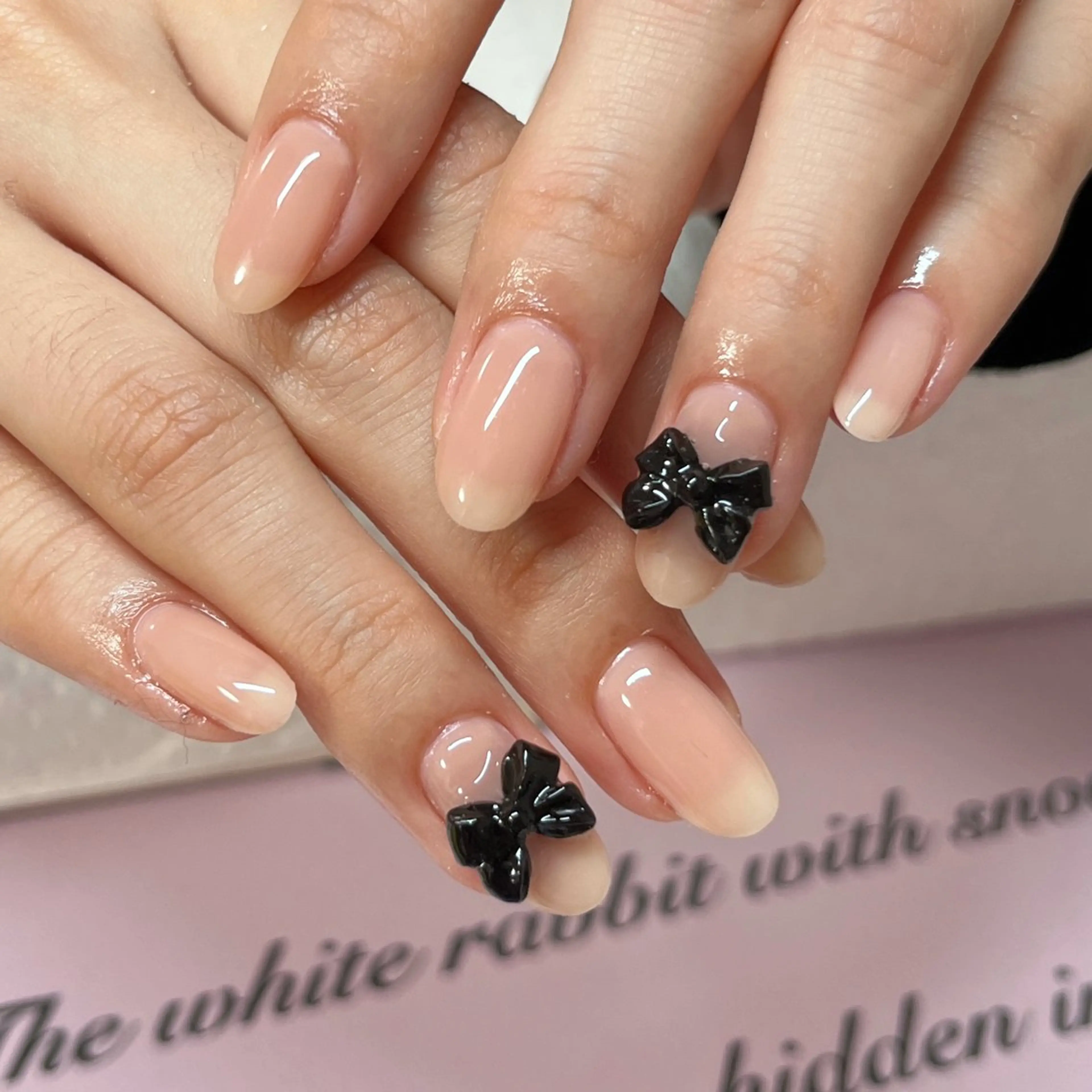 ネイル 持ち込み ニュアンスネイル ハンドネイル はなネイル所属・R_nail xixiのネイルデザイン