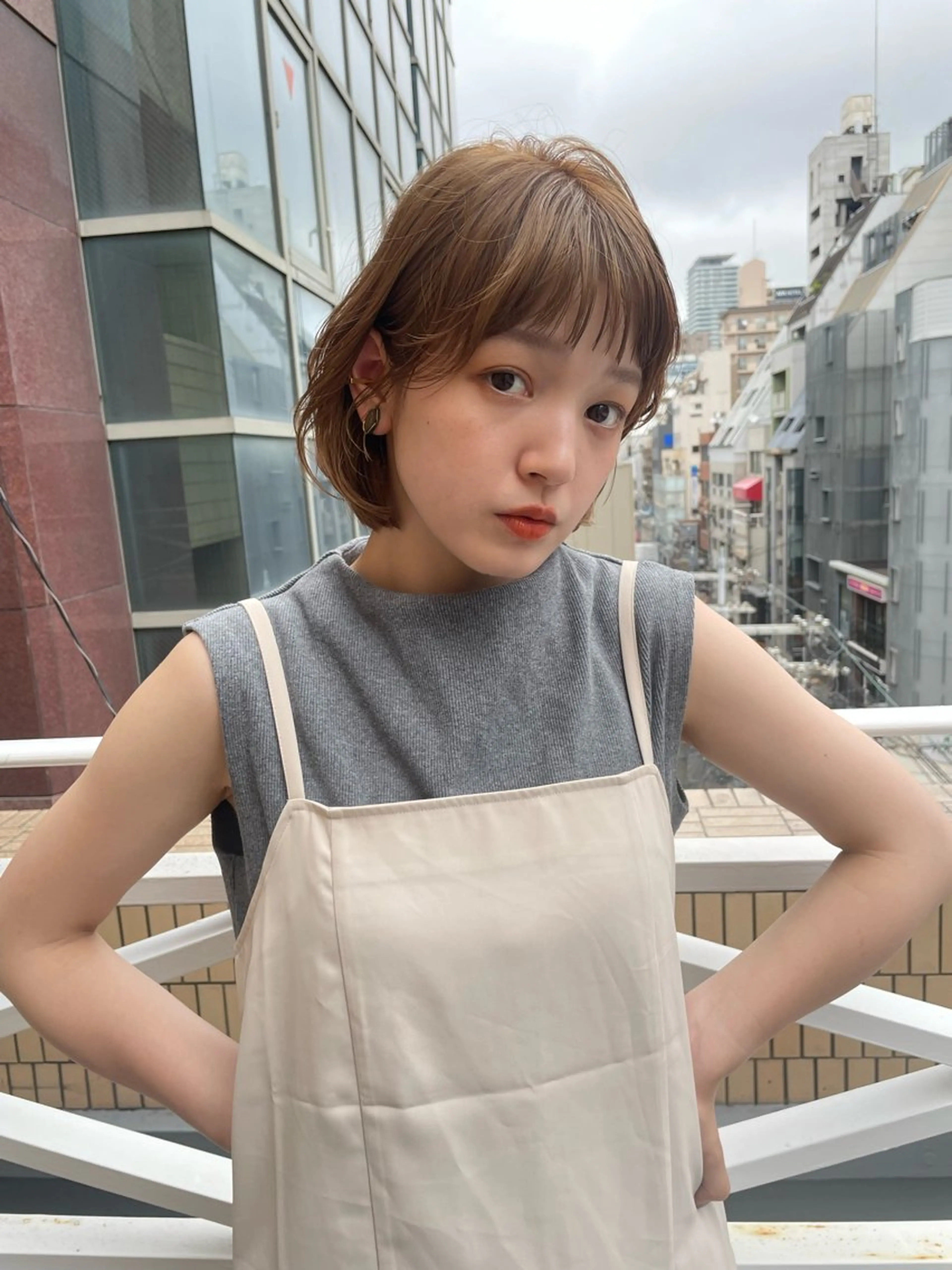 ショート カラー ショート/ボブ専門 宮脇美奈/南船場のヘアスタイル