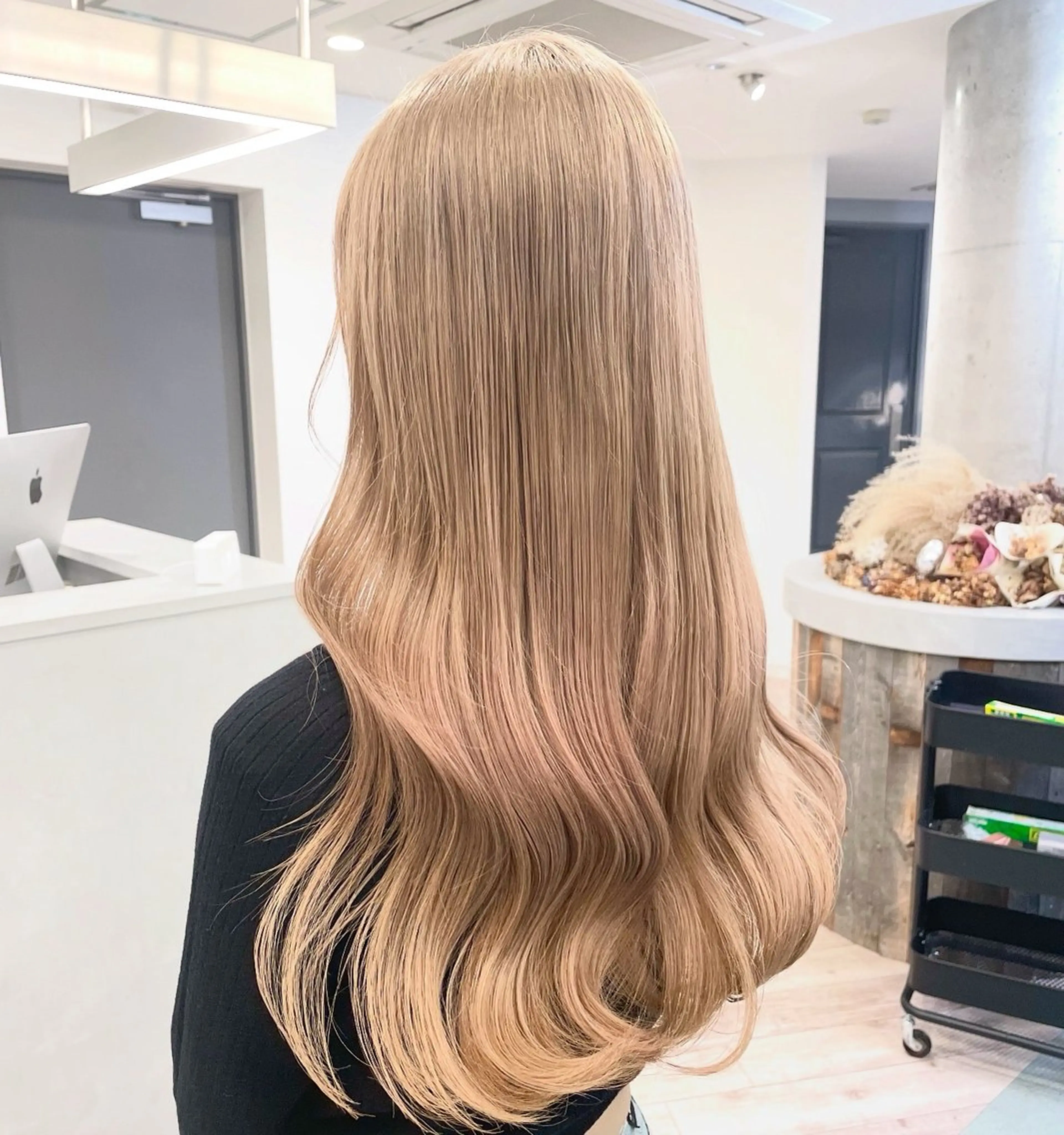 ロング ヘアカラー トリートメント ♡似合わせハイトーン ♡maiのヘアスタイル