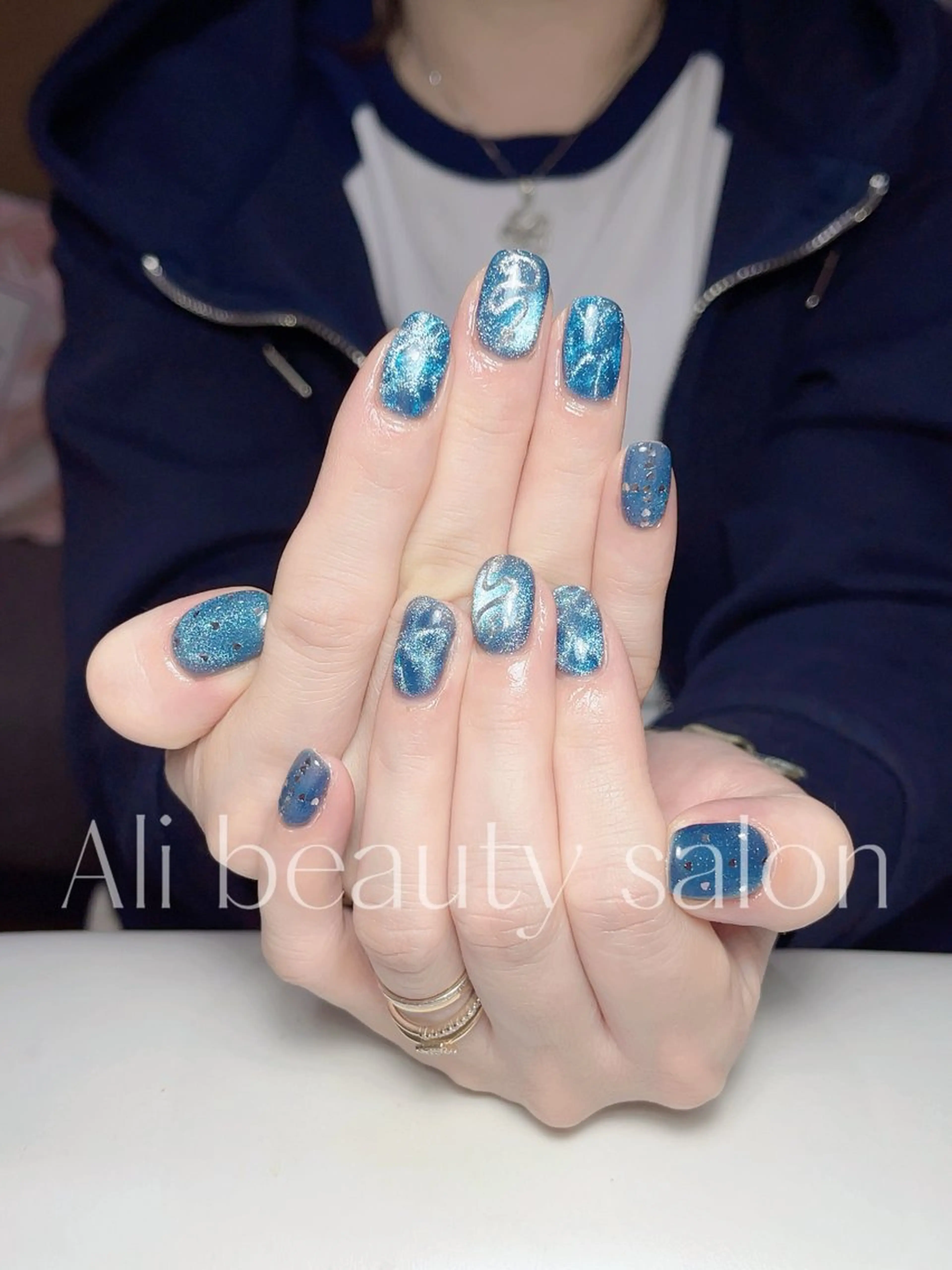 ネイル マグネットネイル ハンドネイル Ali 新小岩 ネイル専門のネイルデザイン