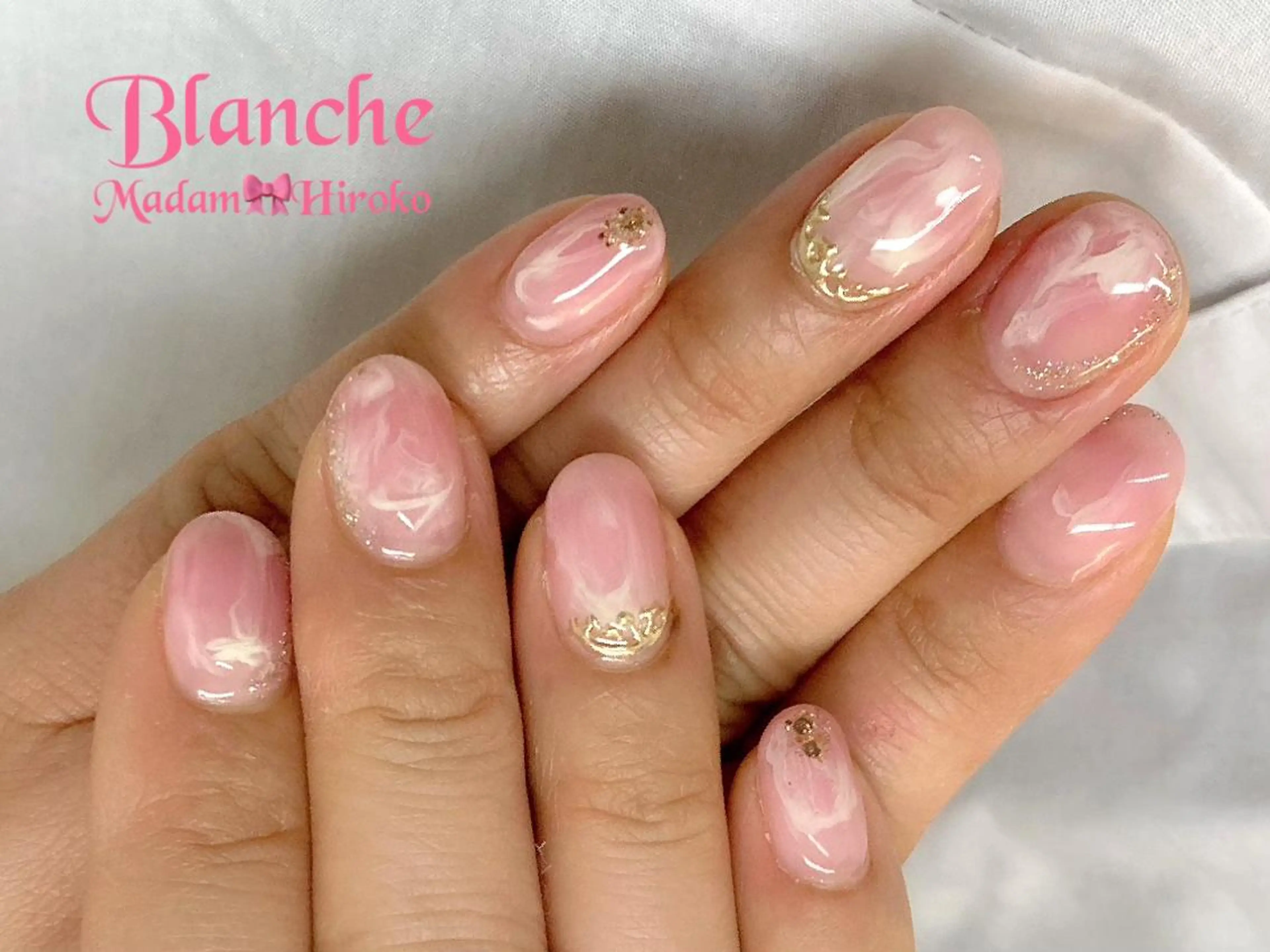 ネイル ホワイト ハンドネイル Lianネイル 寛子Lianのネイルデザイン