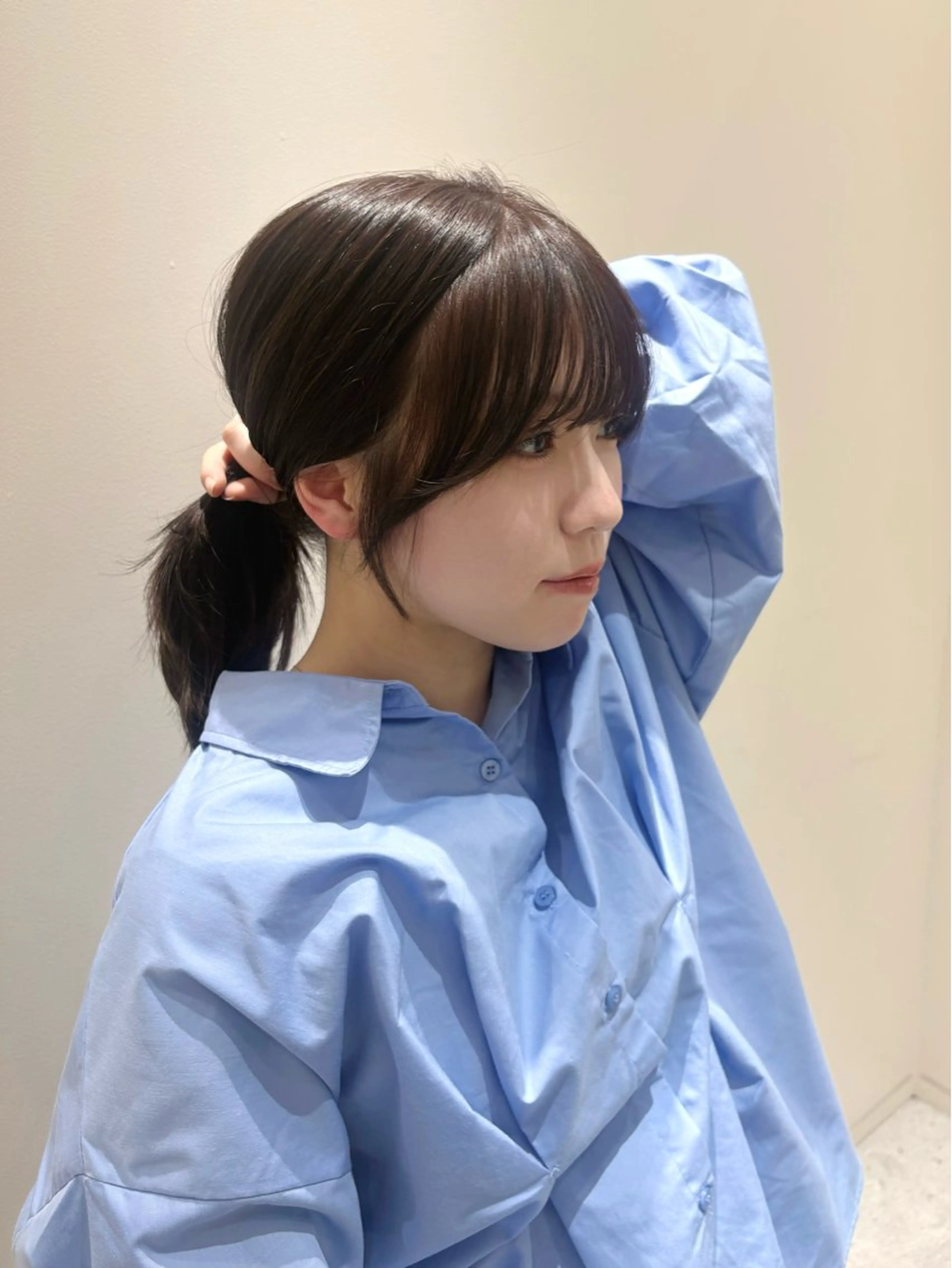 ミディアム 顔周りカット レイヤーカット カット ヘアカラー トリートメント 顔周り/レイヤー カット🎀ヒラバルのヘアスタイル