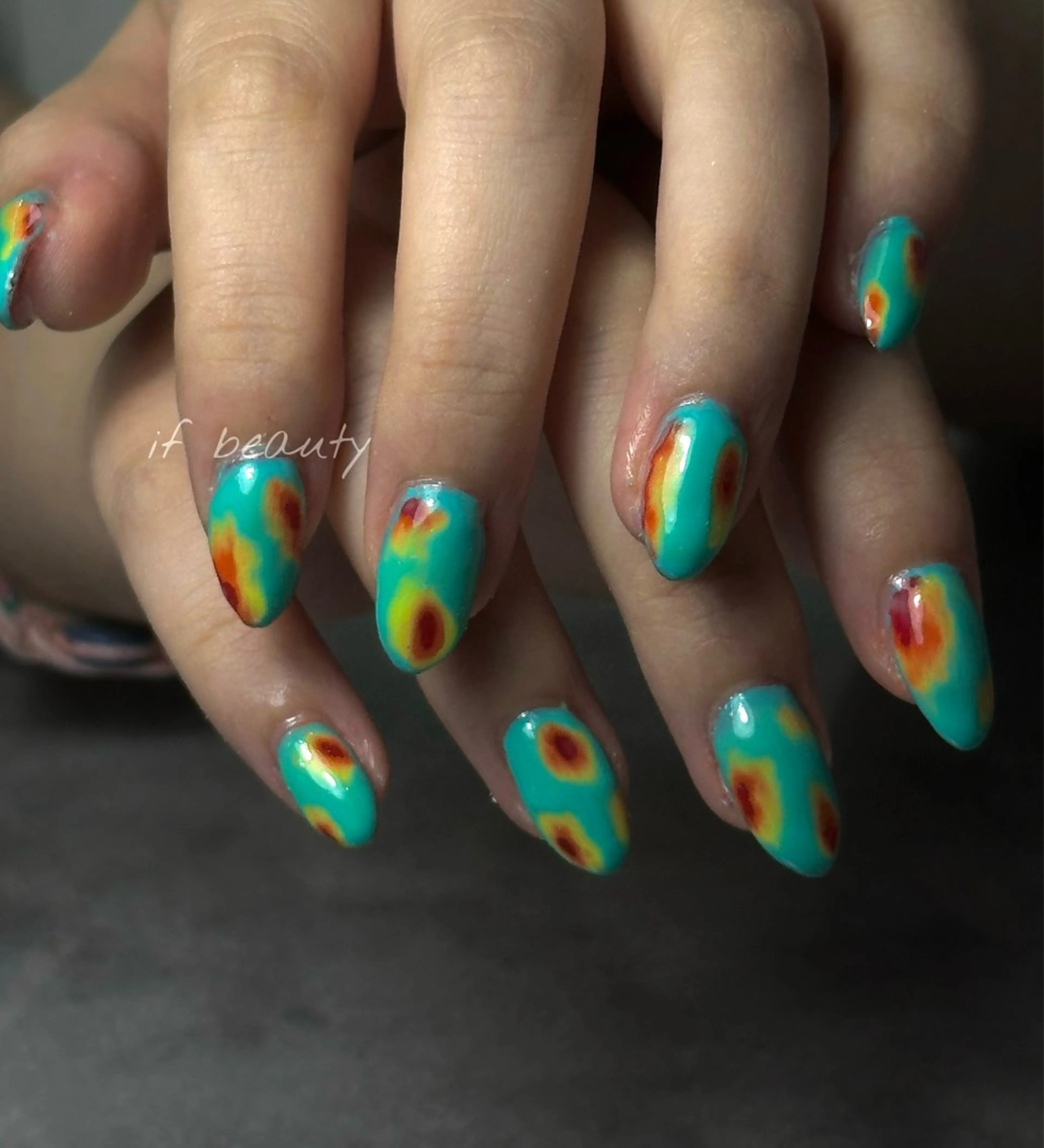 ネイル アートネイル キラキラネイル マットネイル メンズネイル ハンドネイル if Hair＆Nail Salon所属・IKA /海外ネイル /個性派/ワンホンのネイルデザイン