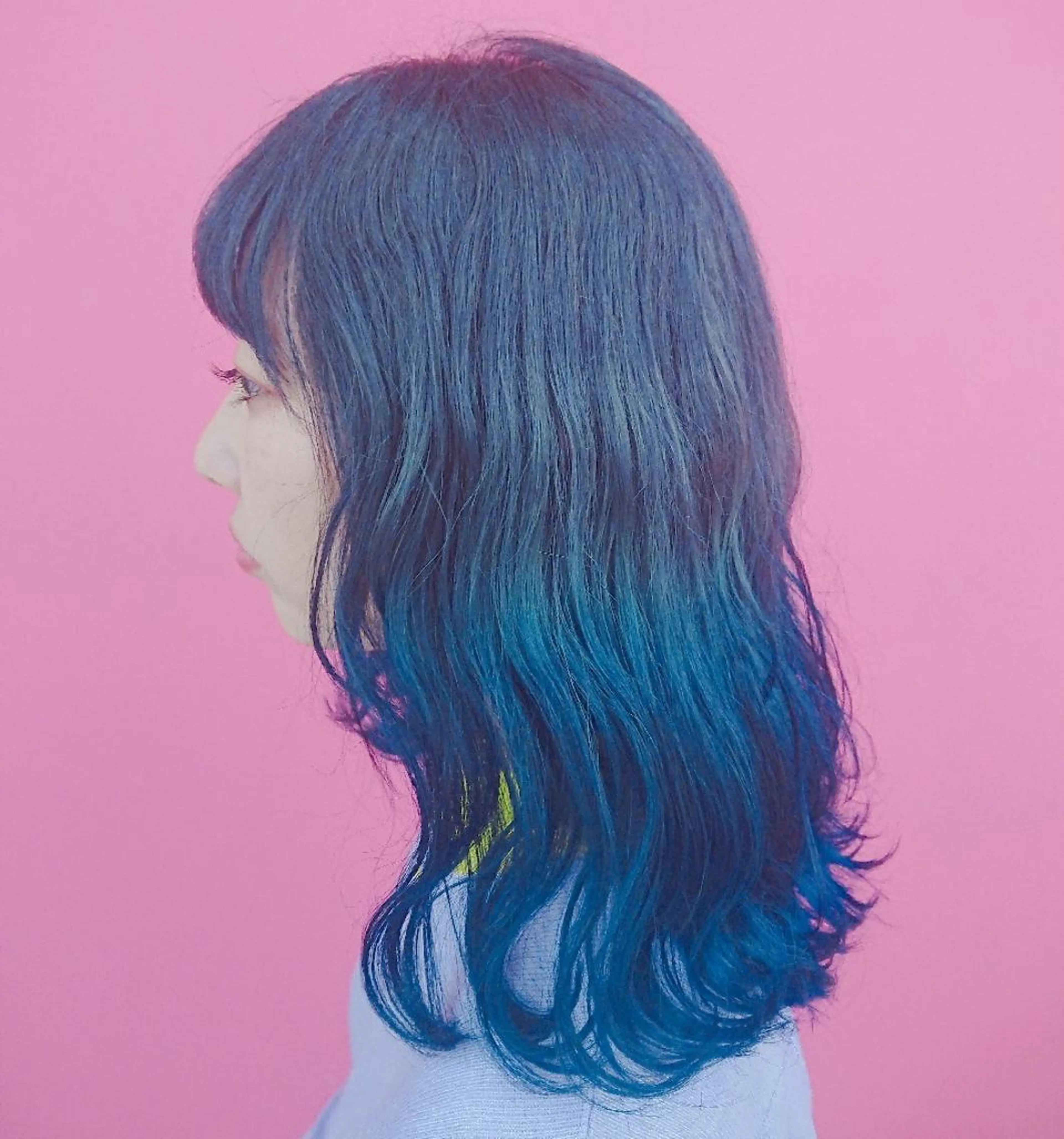 セミロング カラー 艶髪サラサラカラー 🌈前原健吾のヘアスタイル