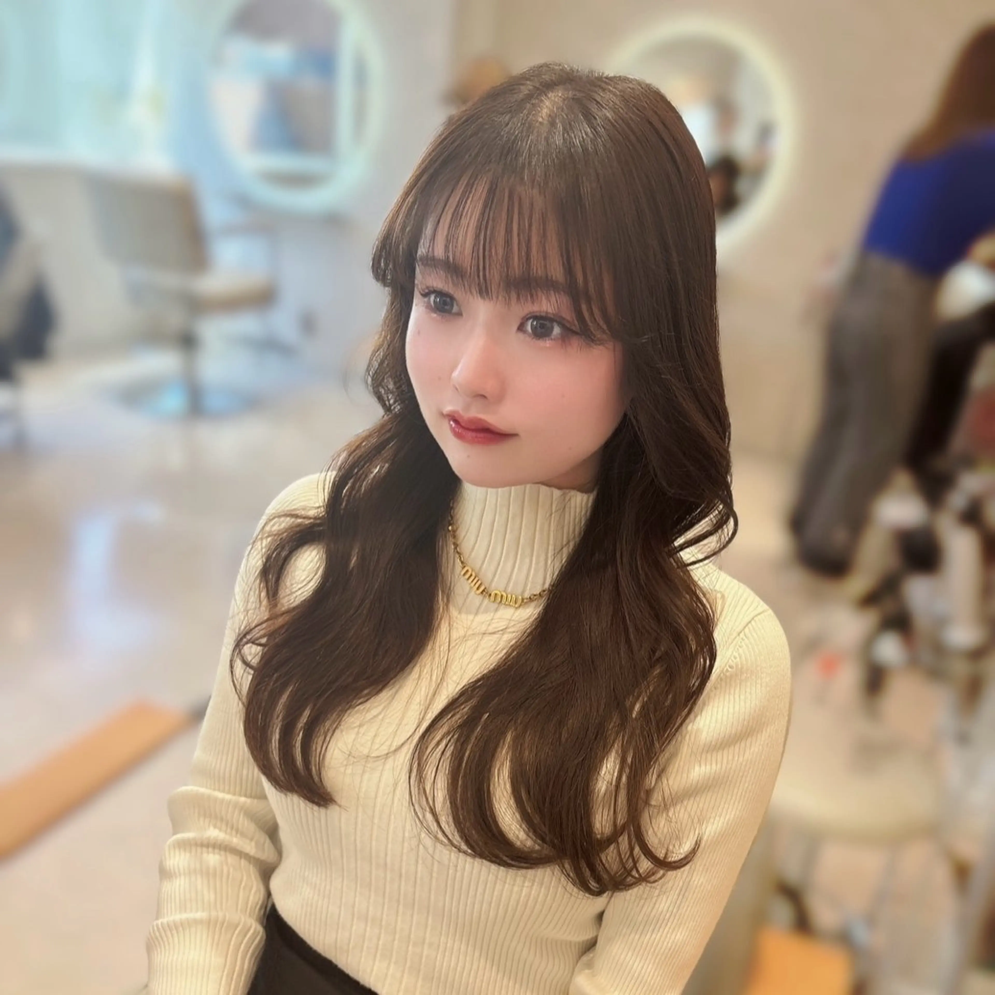 ロング 韓国風×髪質改善 ゆりのヘアスタイル