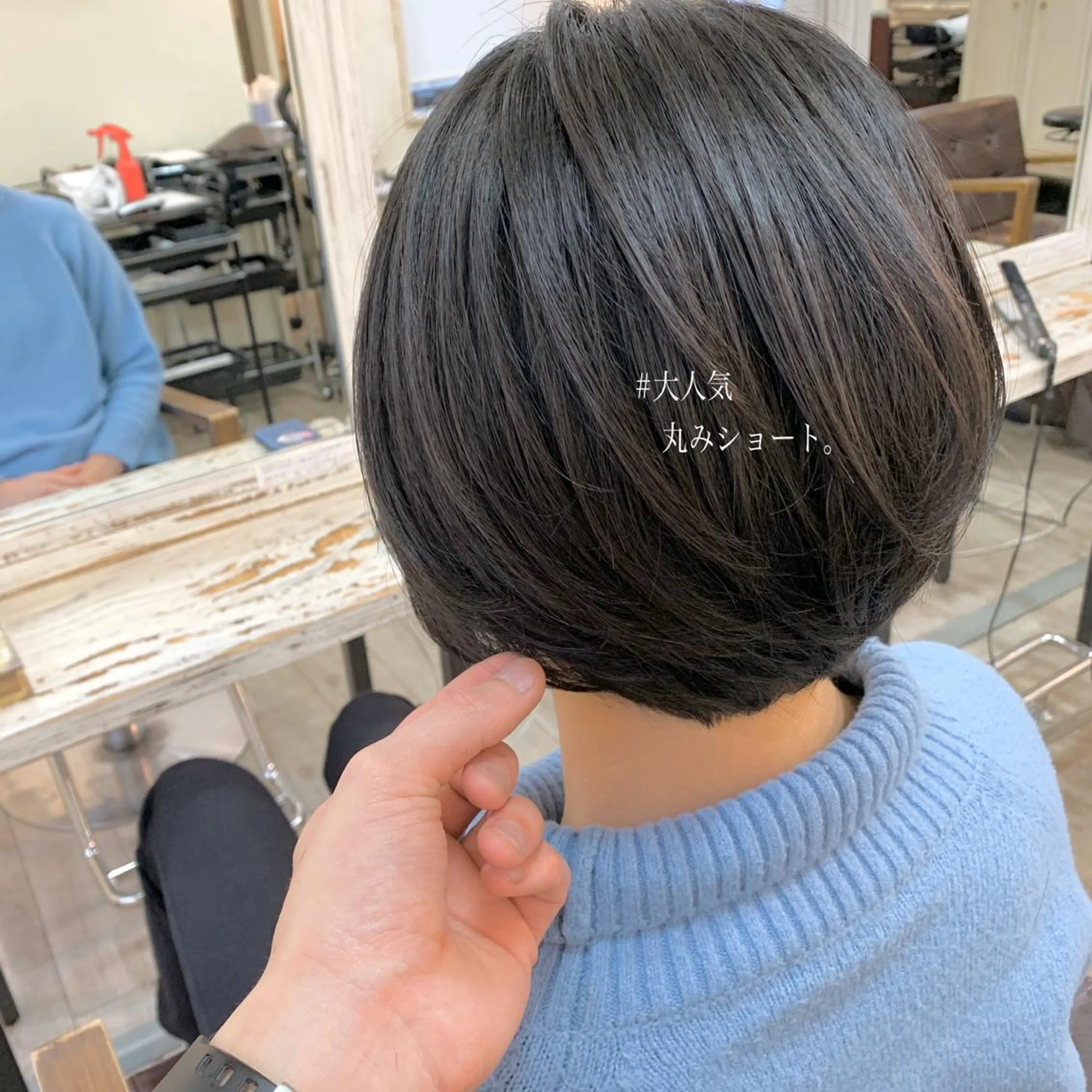 ショート カラー グレージュ ボブ ショートヘア 小顔カット ◆感動口コミ/最小顔 理論カット◆森口 峻のヘアスタイル