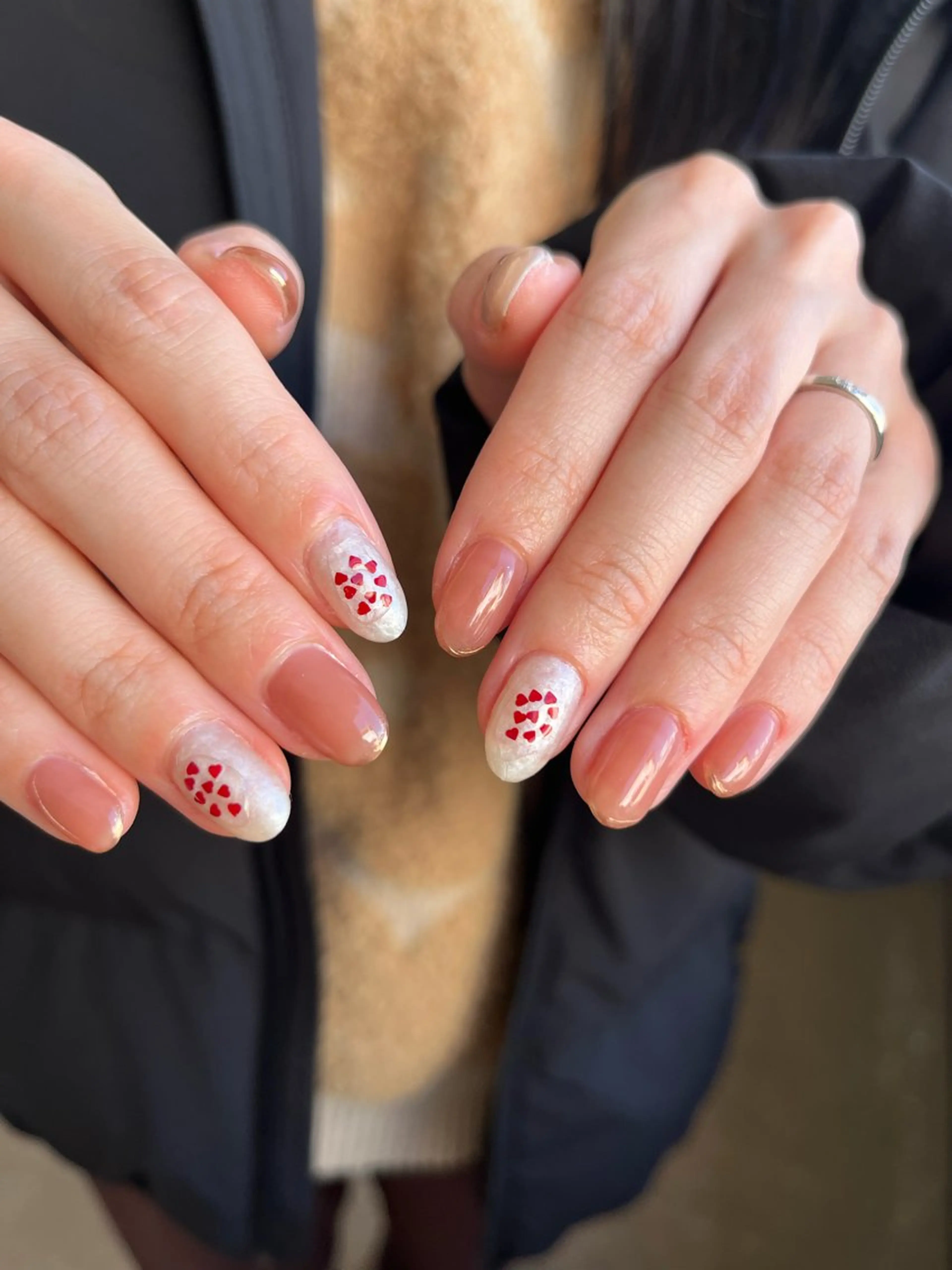 ネイル Ray. ちゅるん系ニュアンスのネイルデザイン