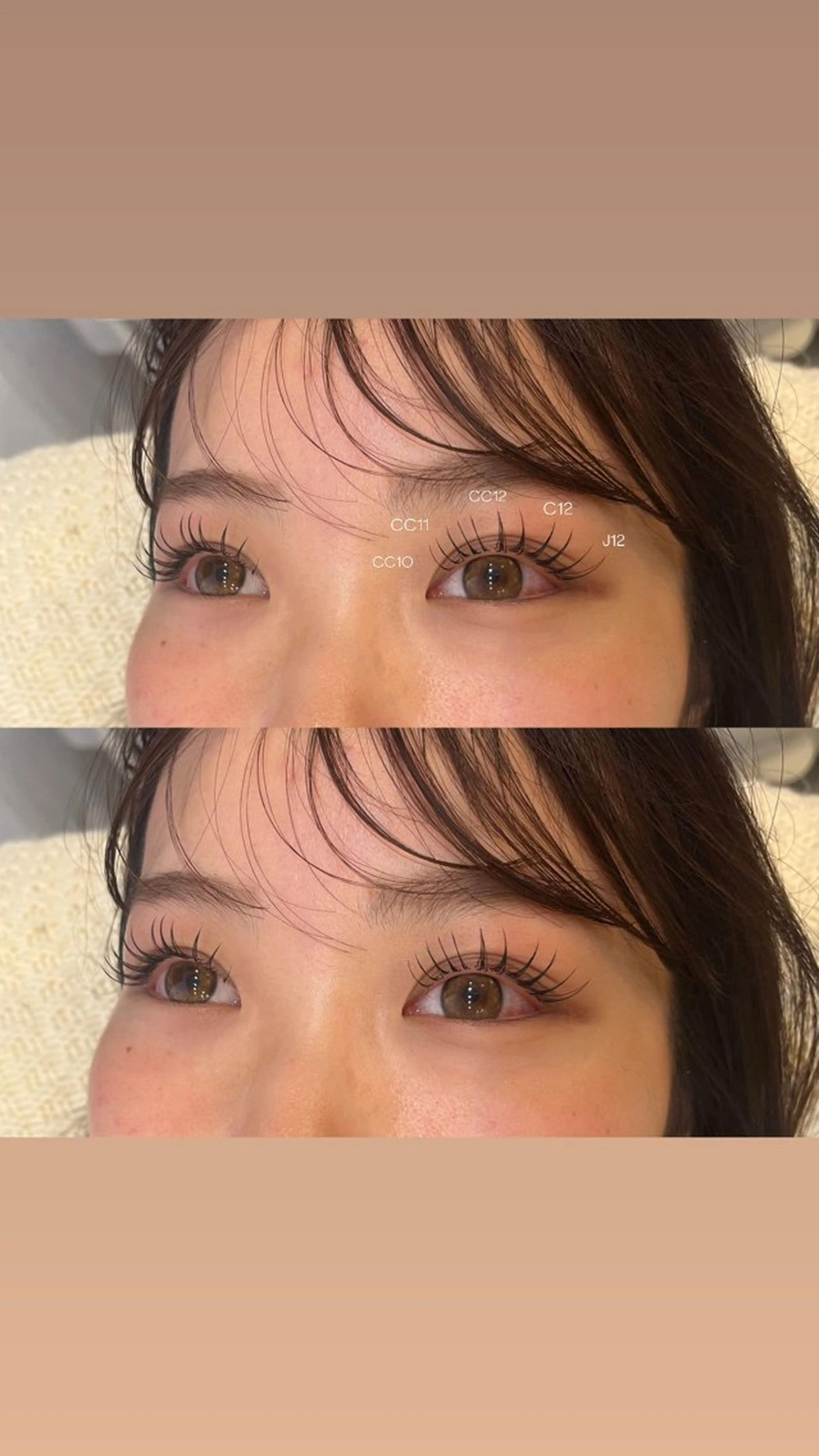 『立ち上げマツエク』デザインパーマ＋フラットラッシュ100本の写真