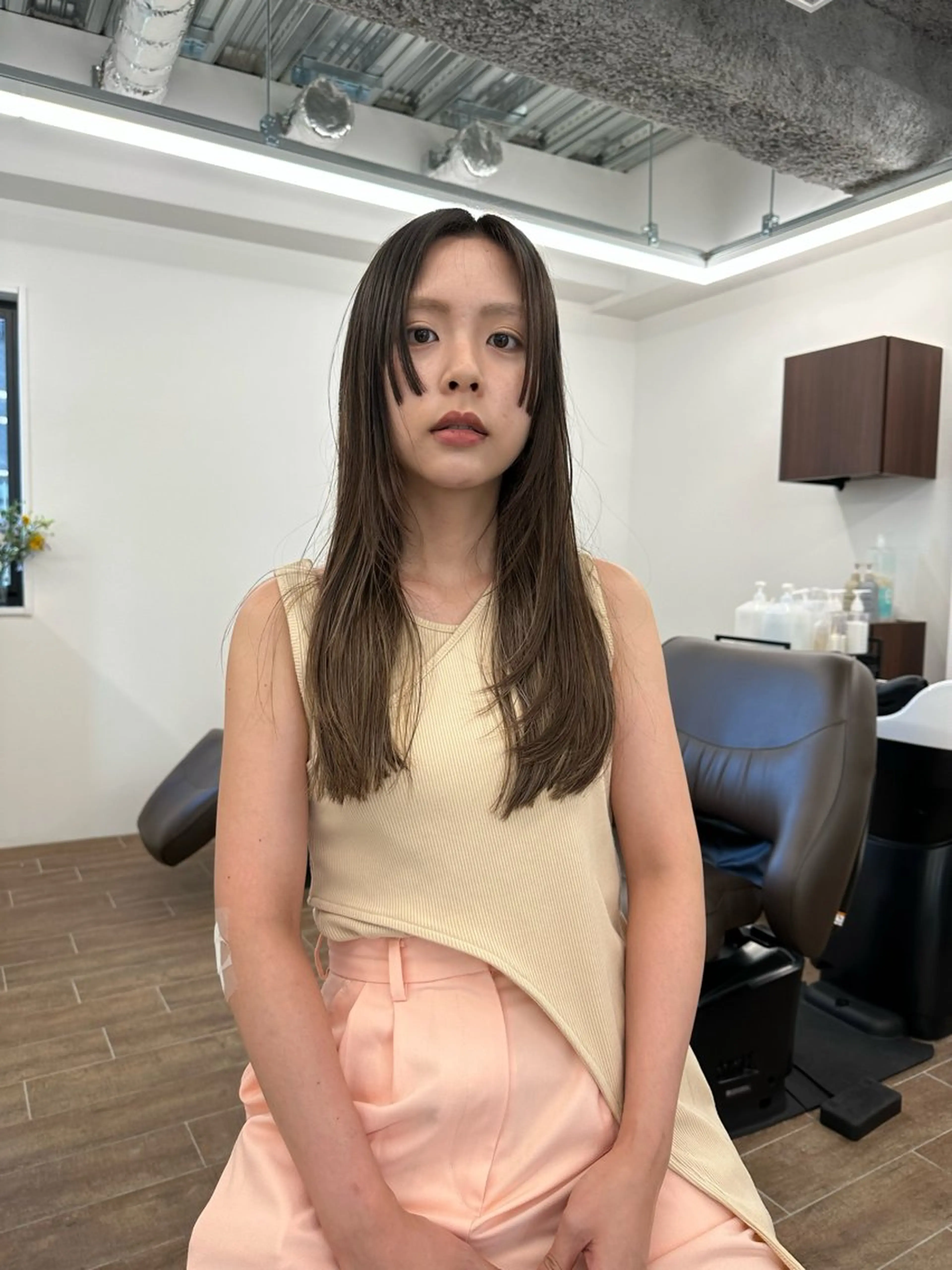 ロング カラー キッズ カット ヘアカラー トリートメント オトナヘア🌸 harukaのヘアスタイル