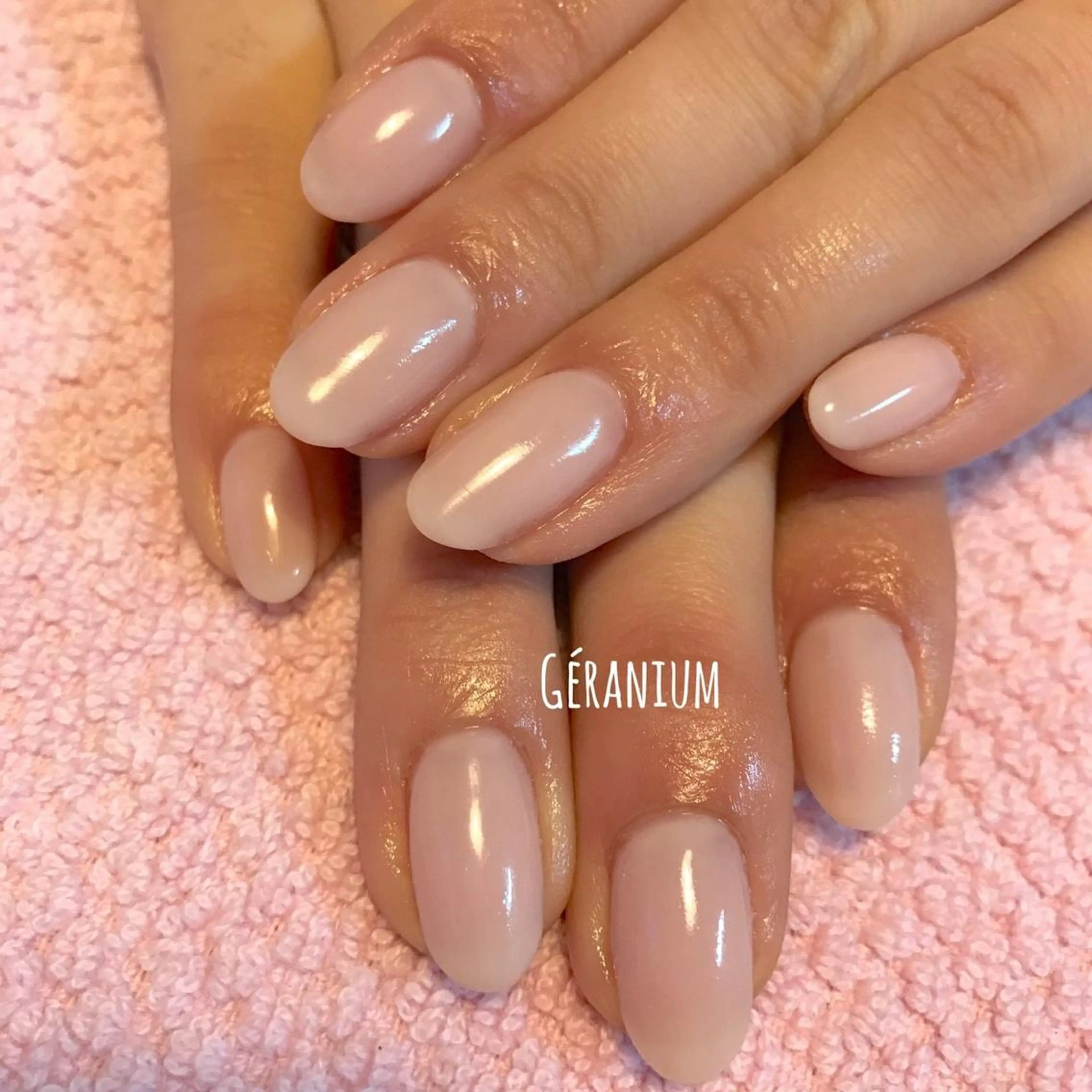 ネイル ワンカラーネイル GéRanium Harukaのネイルデザイン