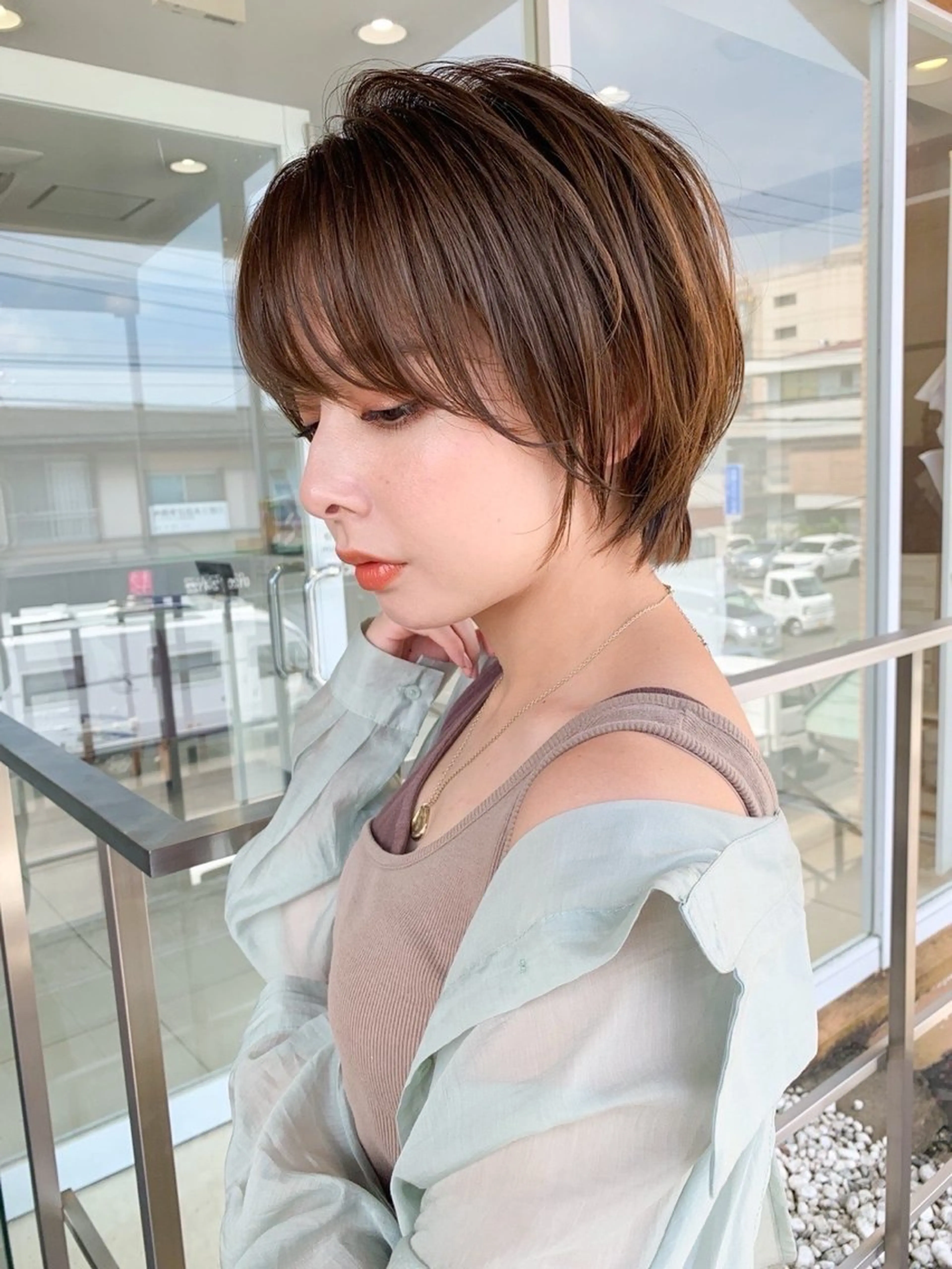 ショート カラー Happiness 河原町店所属・Happiness: 大前紗弥🎀.⋆のヘアスタイル