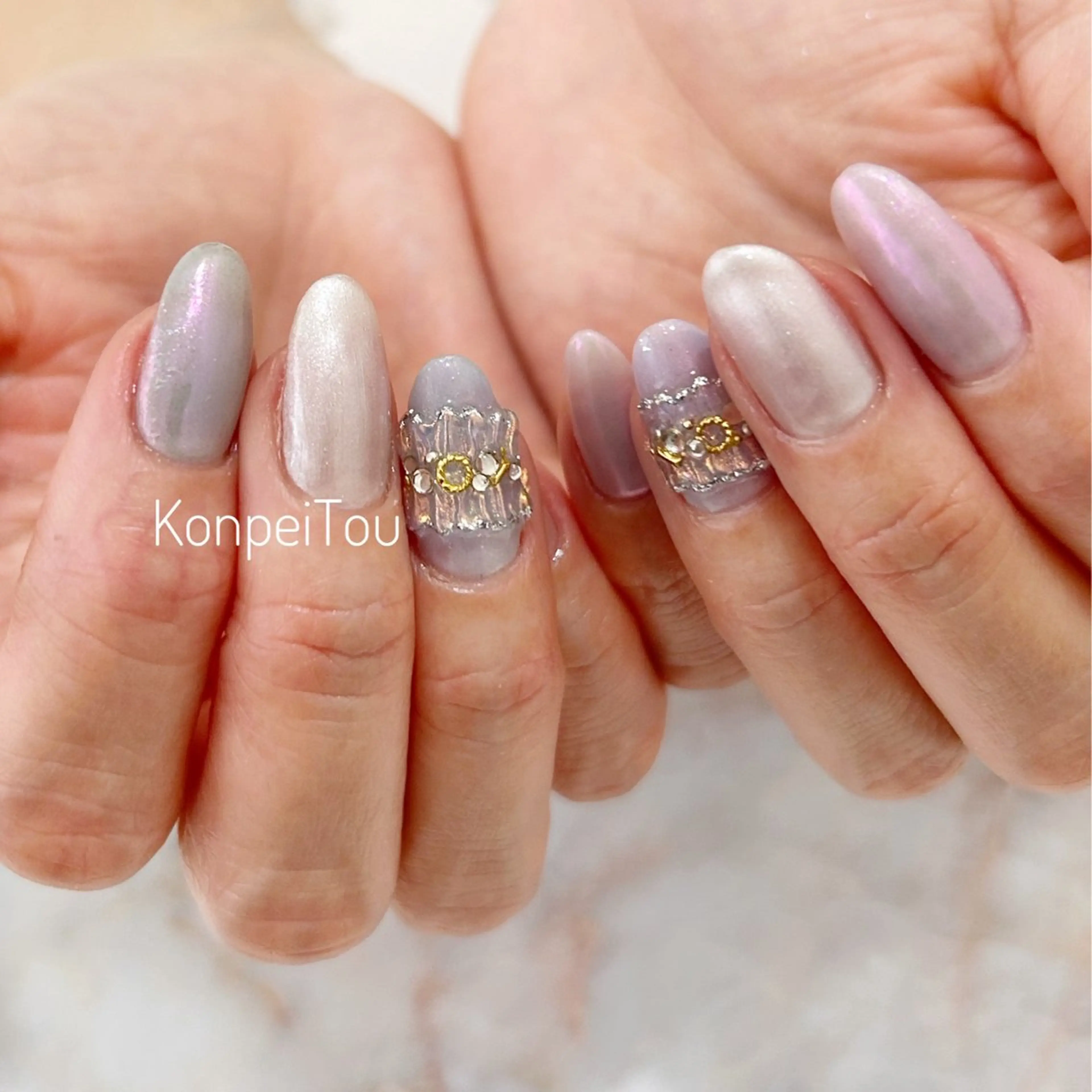 ネイル ハンドネイル おうちのネイルサロン　konpeiTou〜こんぺいとう〜所属・おうちのネイルサロン KonpeiTouのネイルデザイン