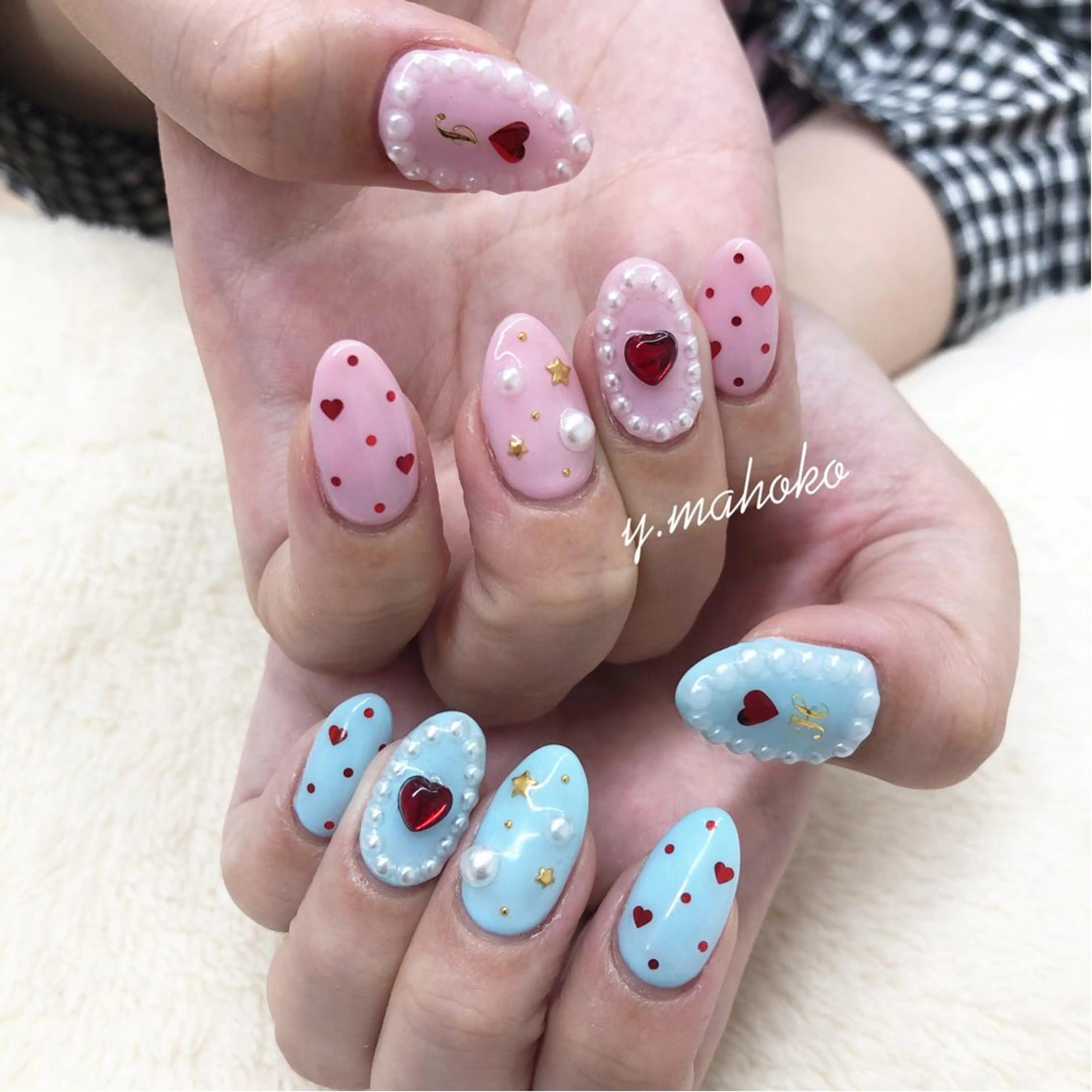 ネイル ハンドネイル She nail studio 原宿所属・パラジェル有/ スカルプ/mahoのネイルデザイン