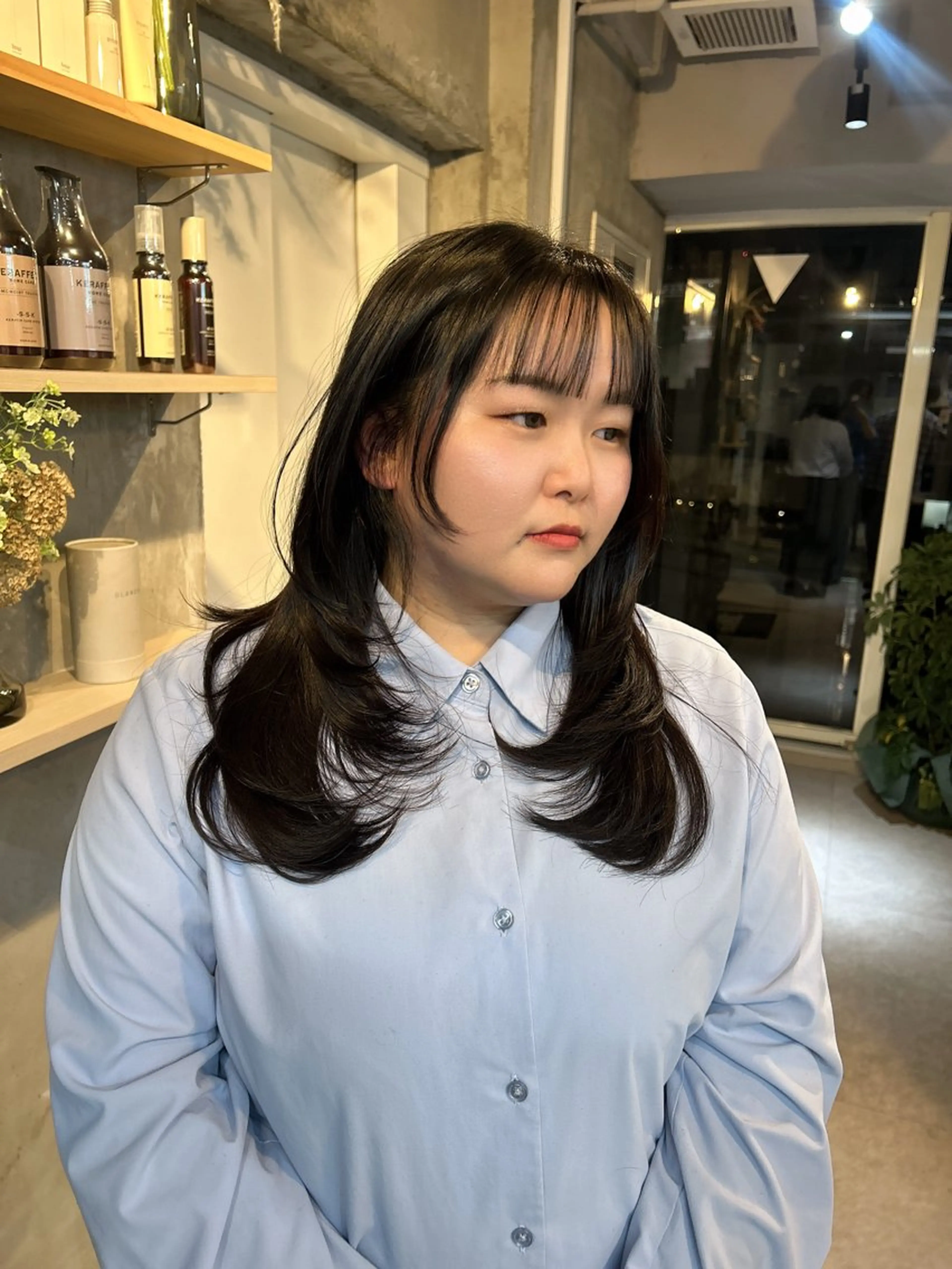 ロング カット トリートメント 心斎橋ヘアカラー 海外ﾚｲﾔｰ/マリナのヘアスタイル