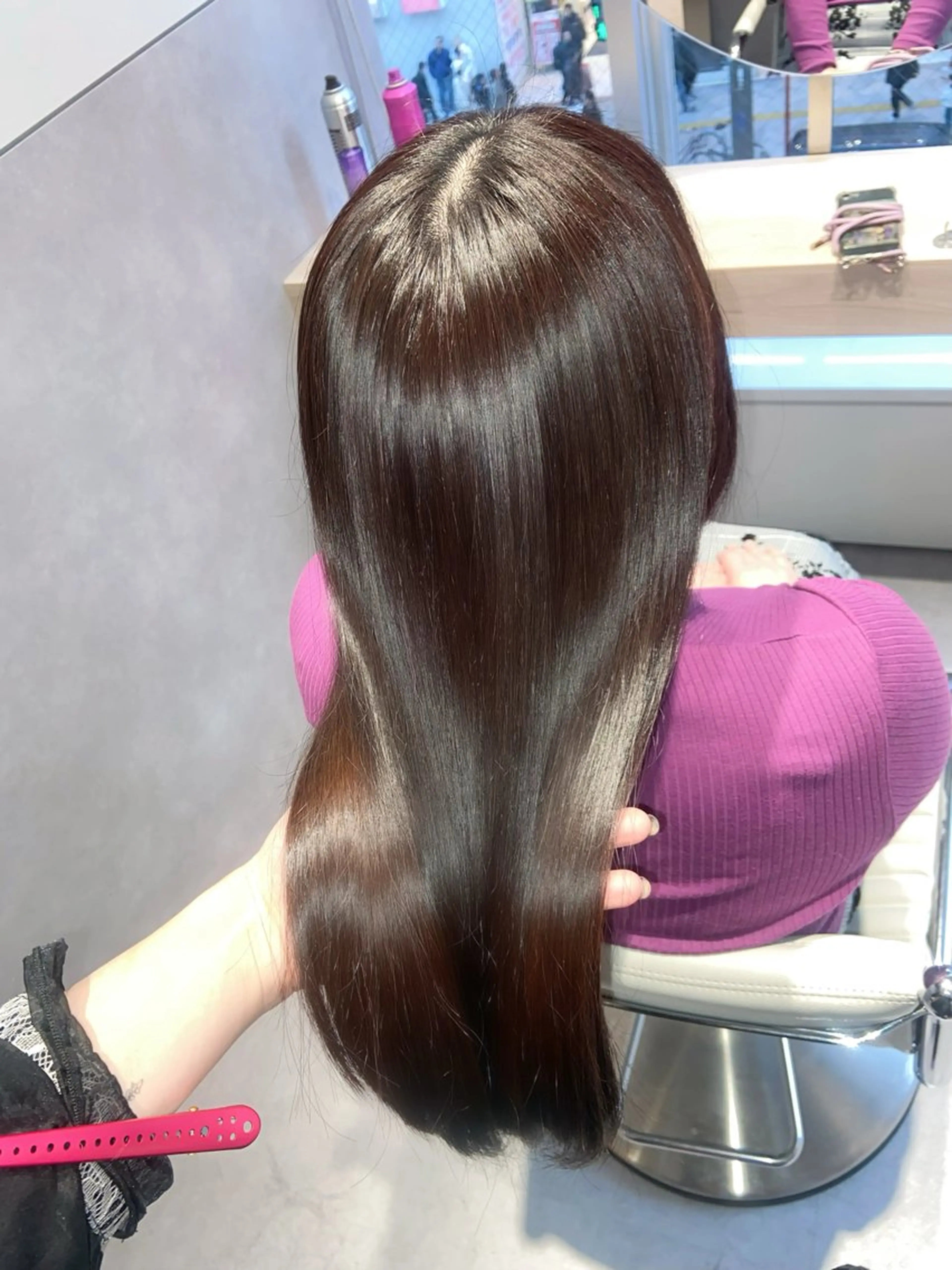 ロング カラー パーマ ヘアアレンジ SALOWIN 新宿三丁目East所属・縮毛矯正/艶カラー /美髪/ﾒｸﾞﾐのヘアスタイル