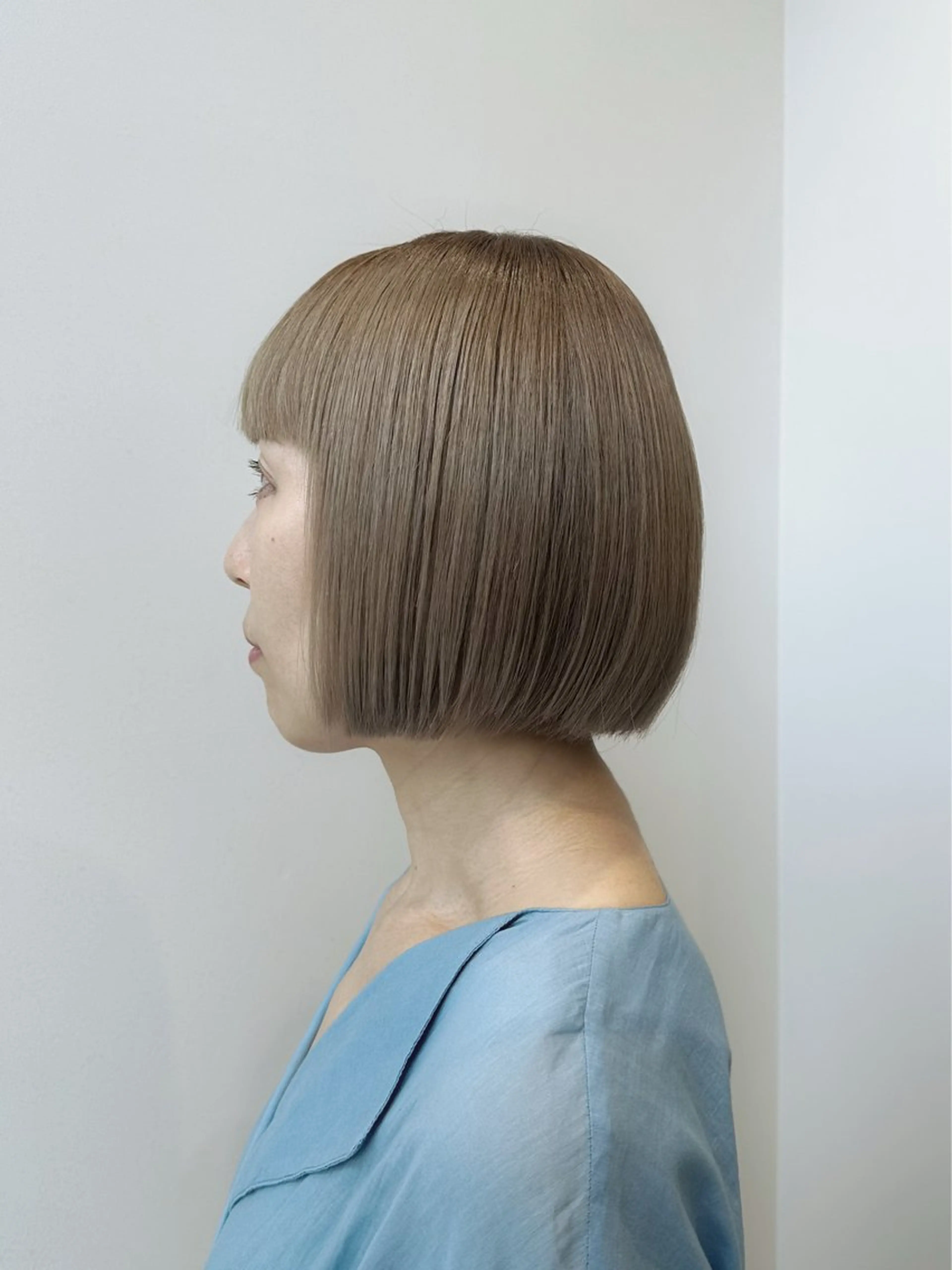 ショート カラー ブリーチ ケアブリーチ 透明感カラー ダブルカラー グレージュ ヘアカラー 銀座透け感大人カラー 🌴フルカワのヘアスタイル