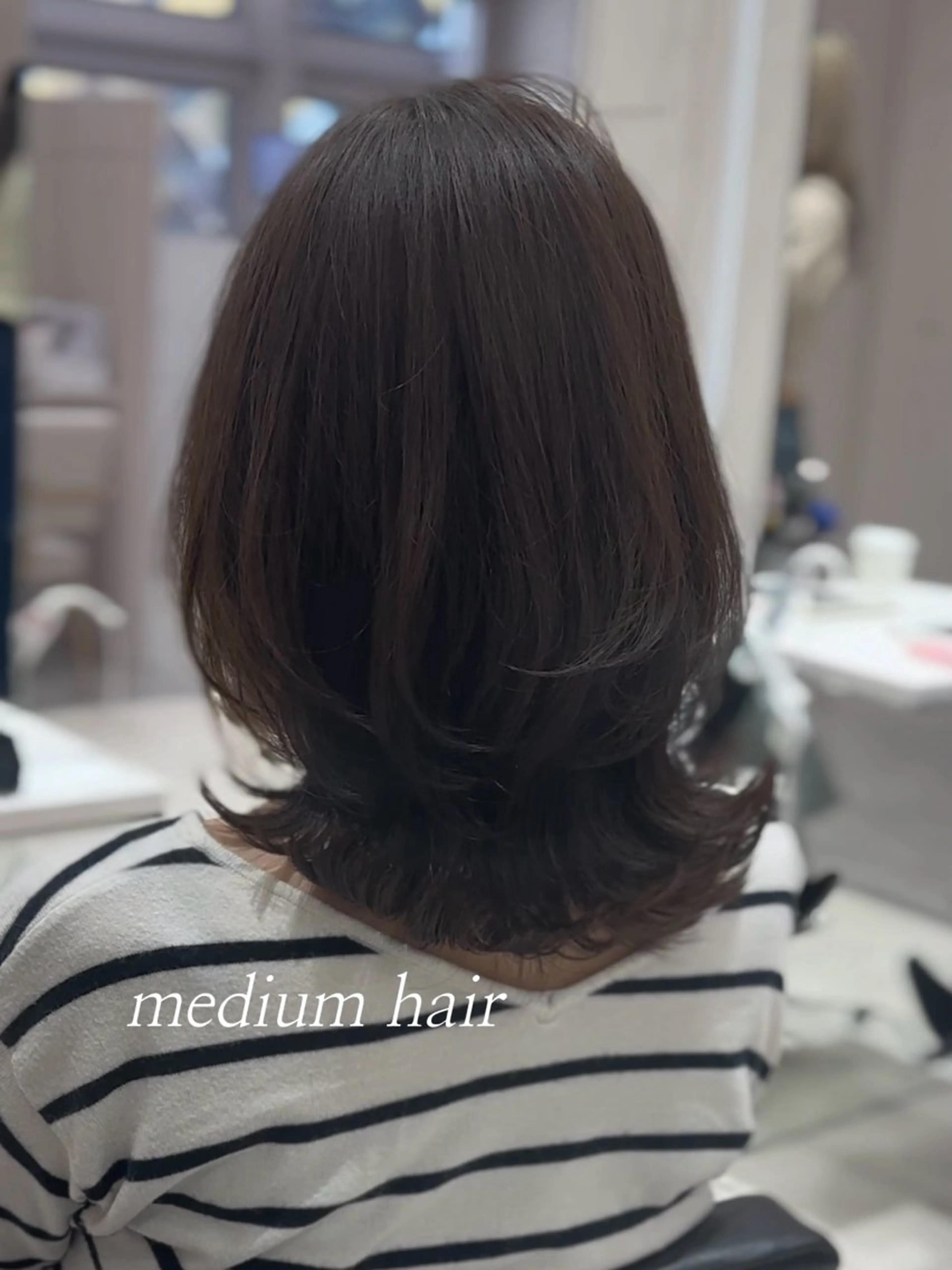 ミディアム カラー ミディアムレイヤー くびれヘア レイヤーカット カット ヘアカラー トリートメント レイヤー/顔周り /透明感🩶高橋大のヘアスタイル