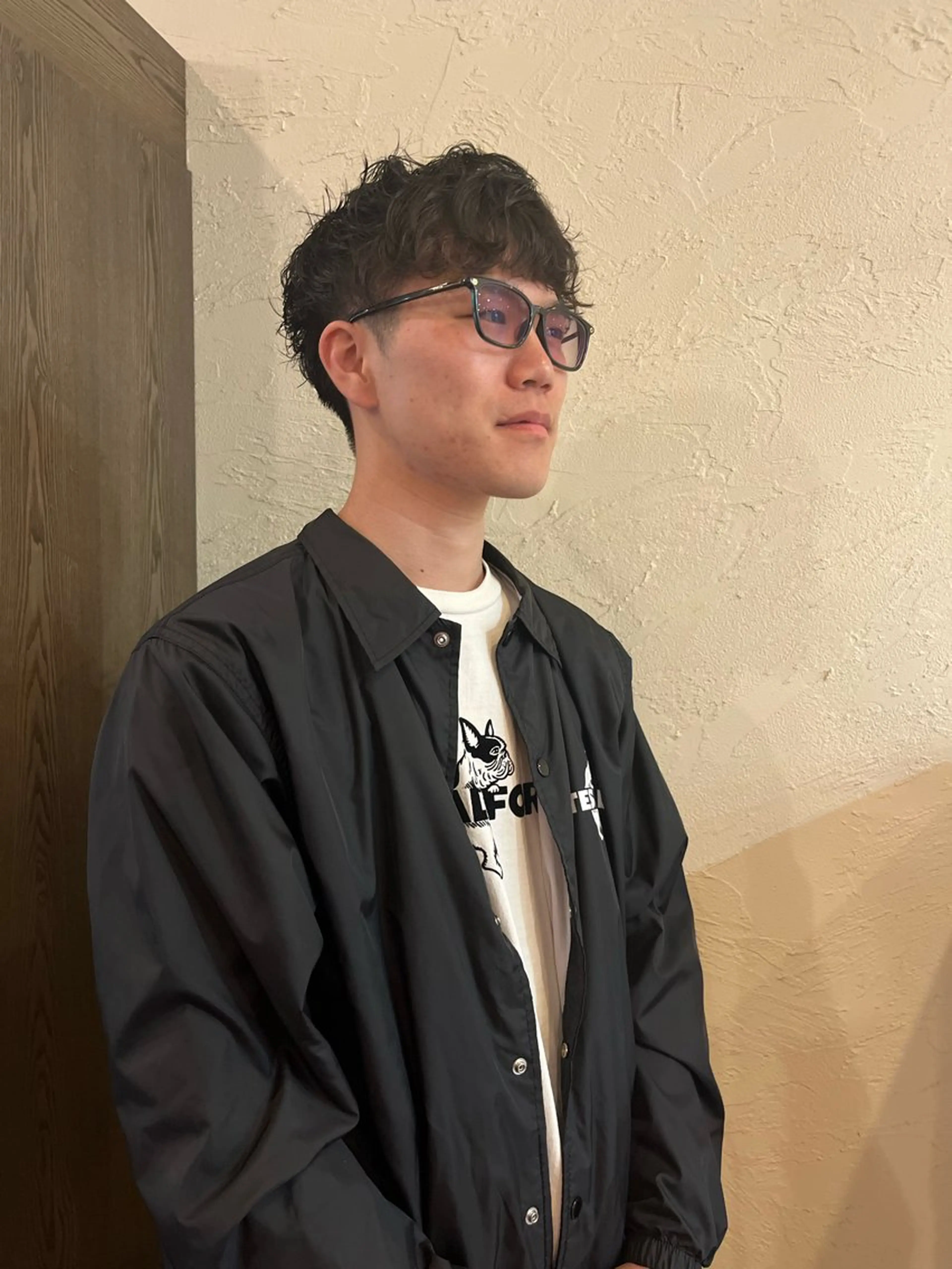 ショート パーマ メンズ そね こまちのヘアスタイル