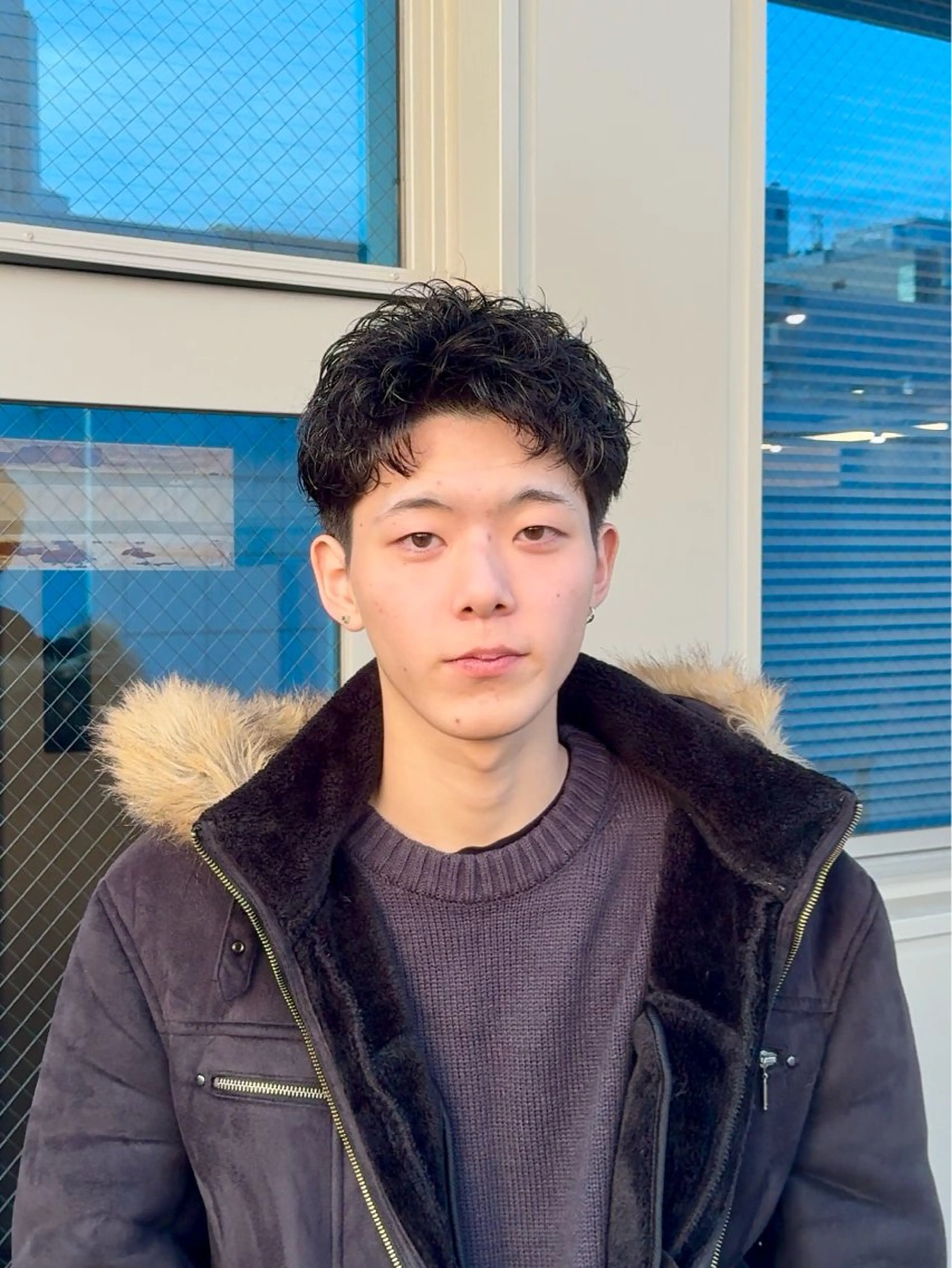 ショート パーマ メンズ メンズパーマ X メンズ特化/ 中村郁人のヘアスタイル