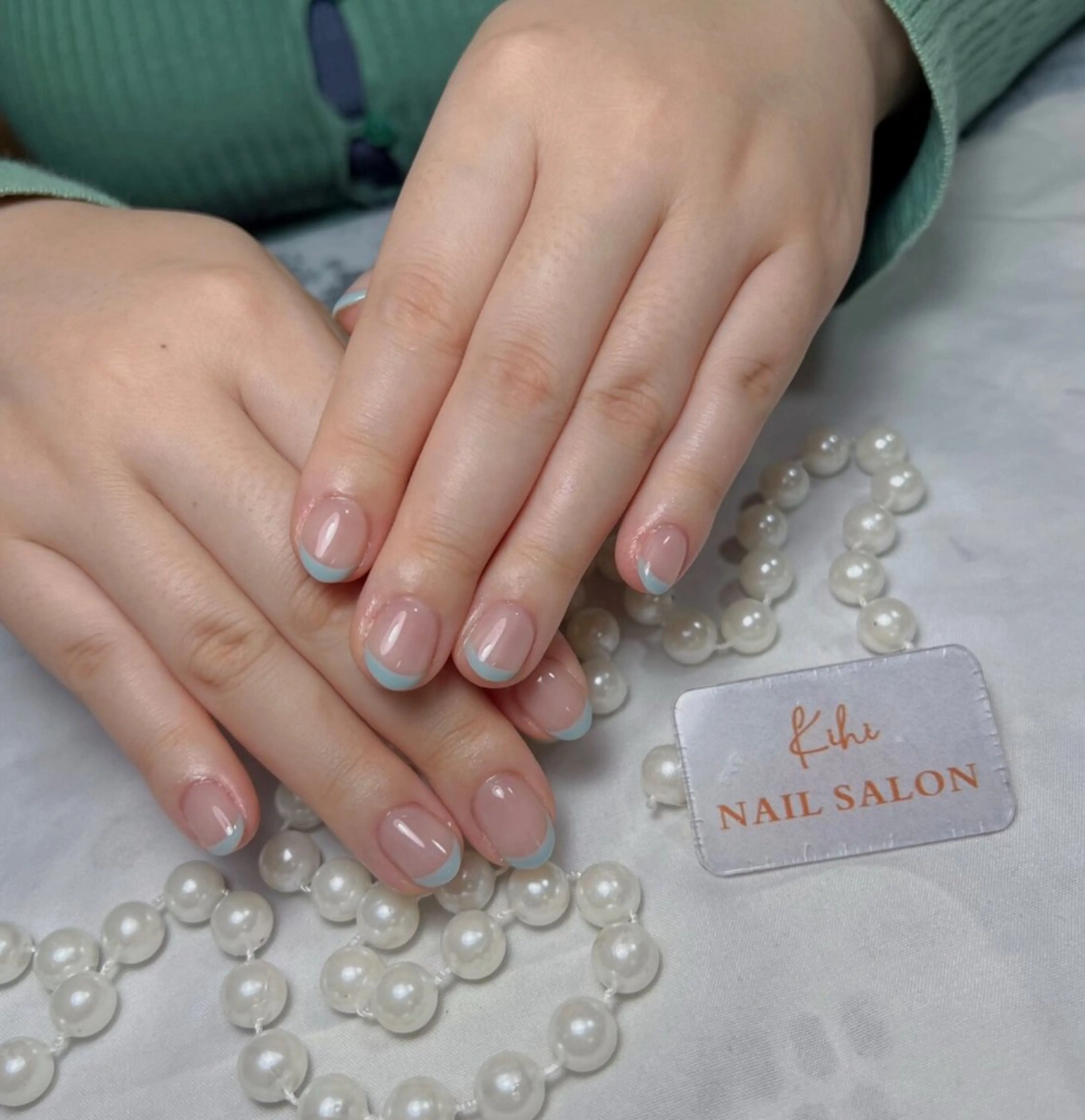 ネイル アートネイル フレンチネイル ジェルネイル グラデーション 韓国ネイル 村中 ハナのネイルデザイン