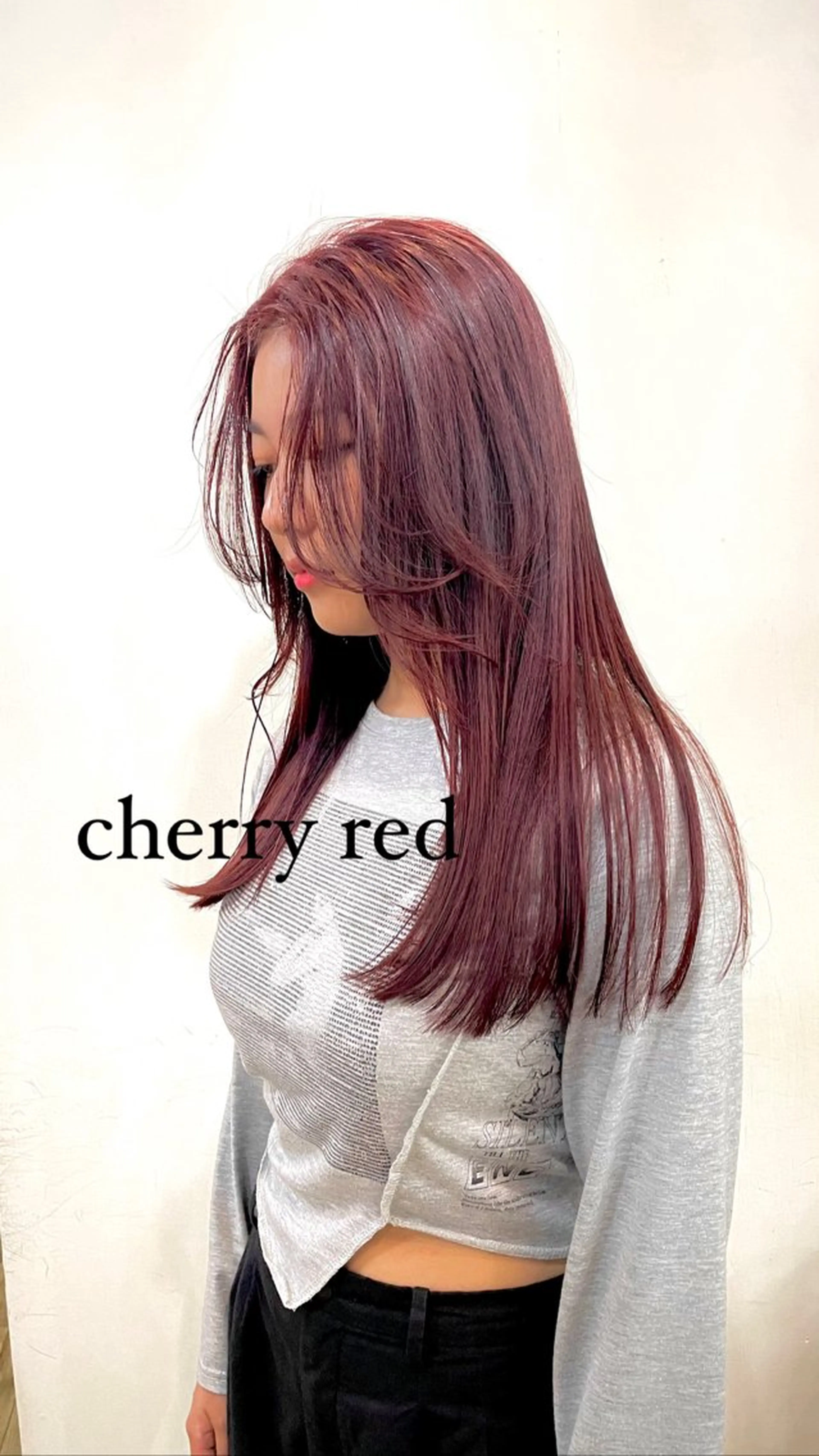 セミロング カラー パーマ ヘアアレンジ メンズ ピンクカラー レッドカラー 顔まわりレイヤー レイヤーカット 💐ナチュラルヘア Kroda💐のヘアスタイル