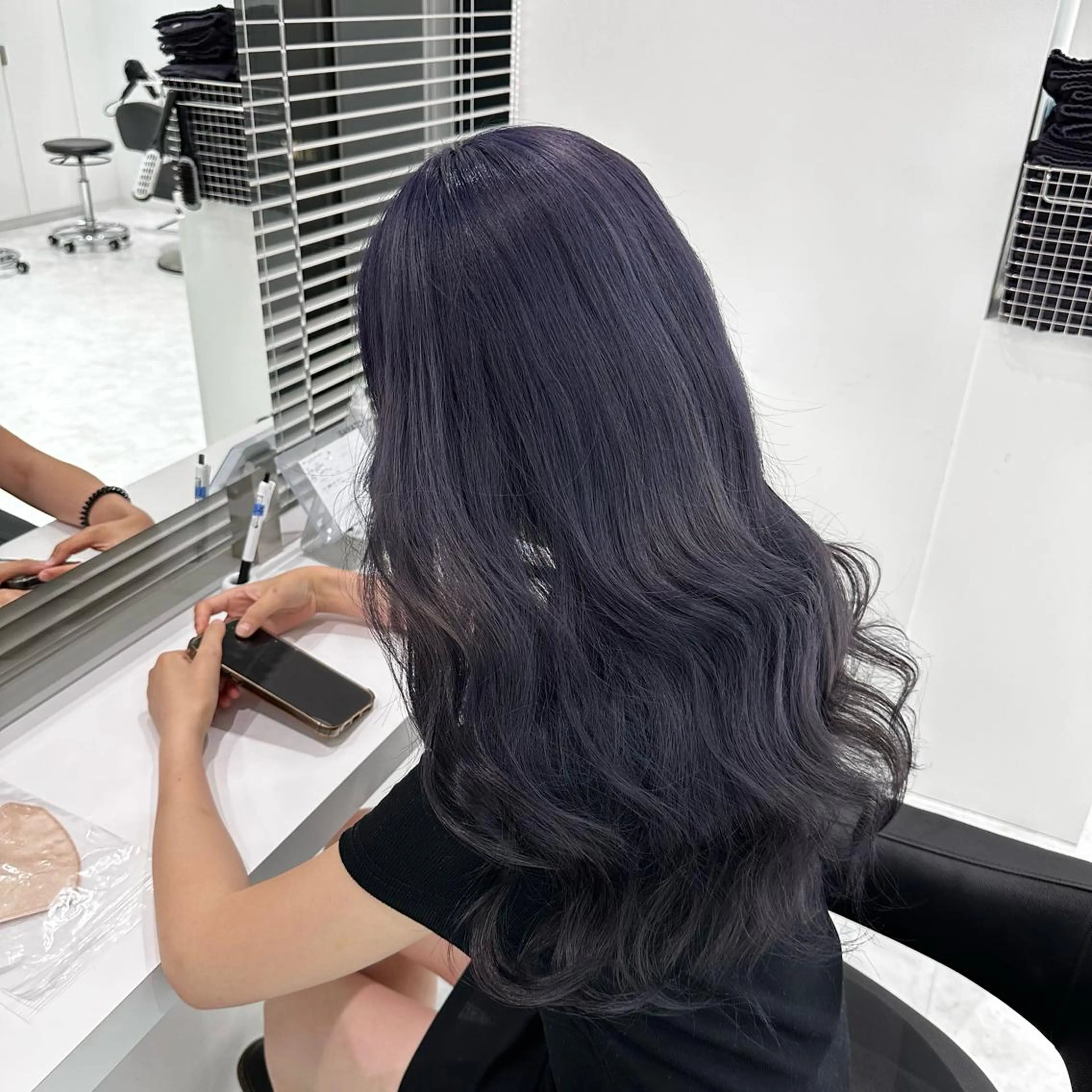 ロング カラー ヘアカラー トリートメント ヘッドスパ ヘアセット ♡上品韓国髪♡ブラ ウン/SAYATOのヘアスタイル