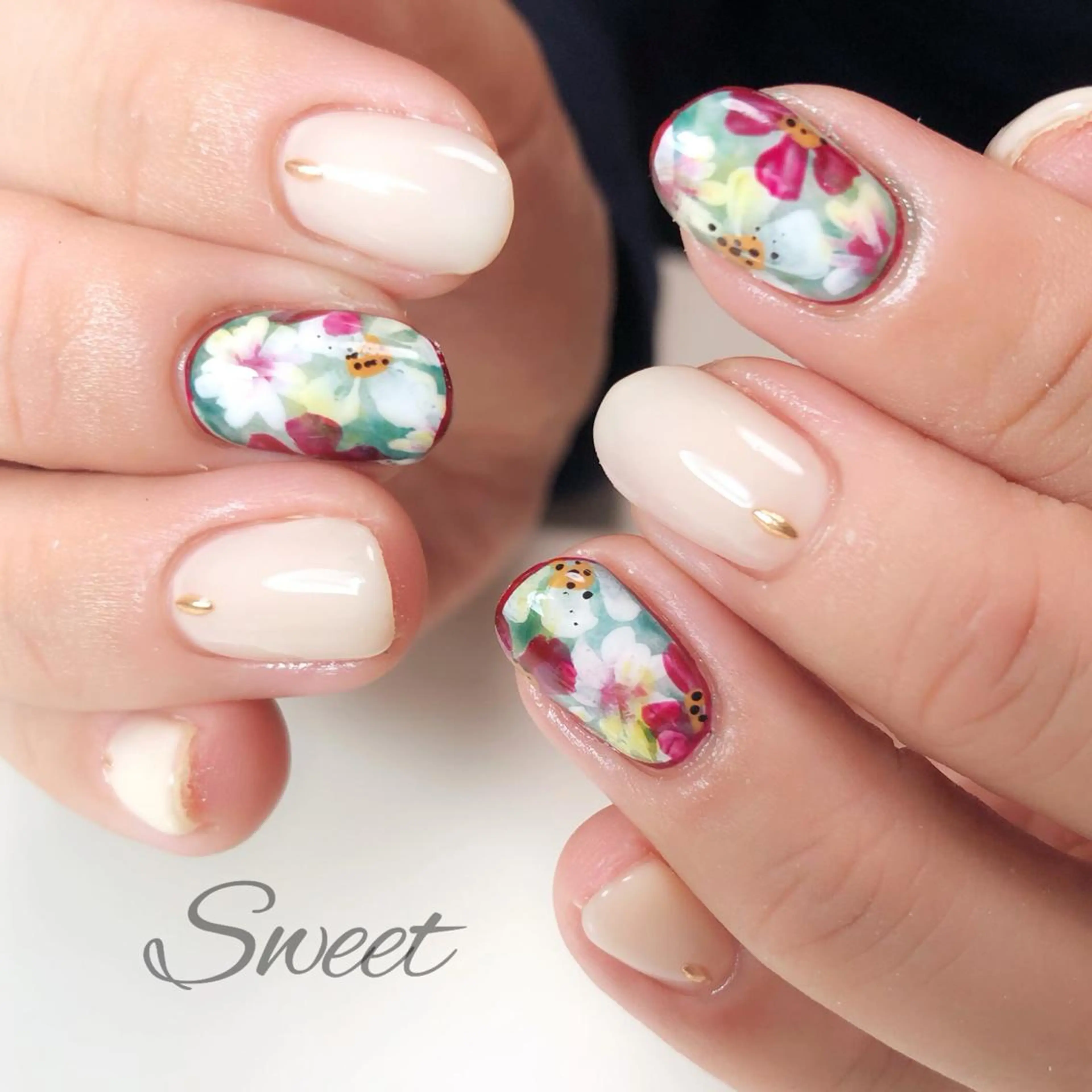 ネイル sweet 仲野陽子のネイルデザイン
