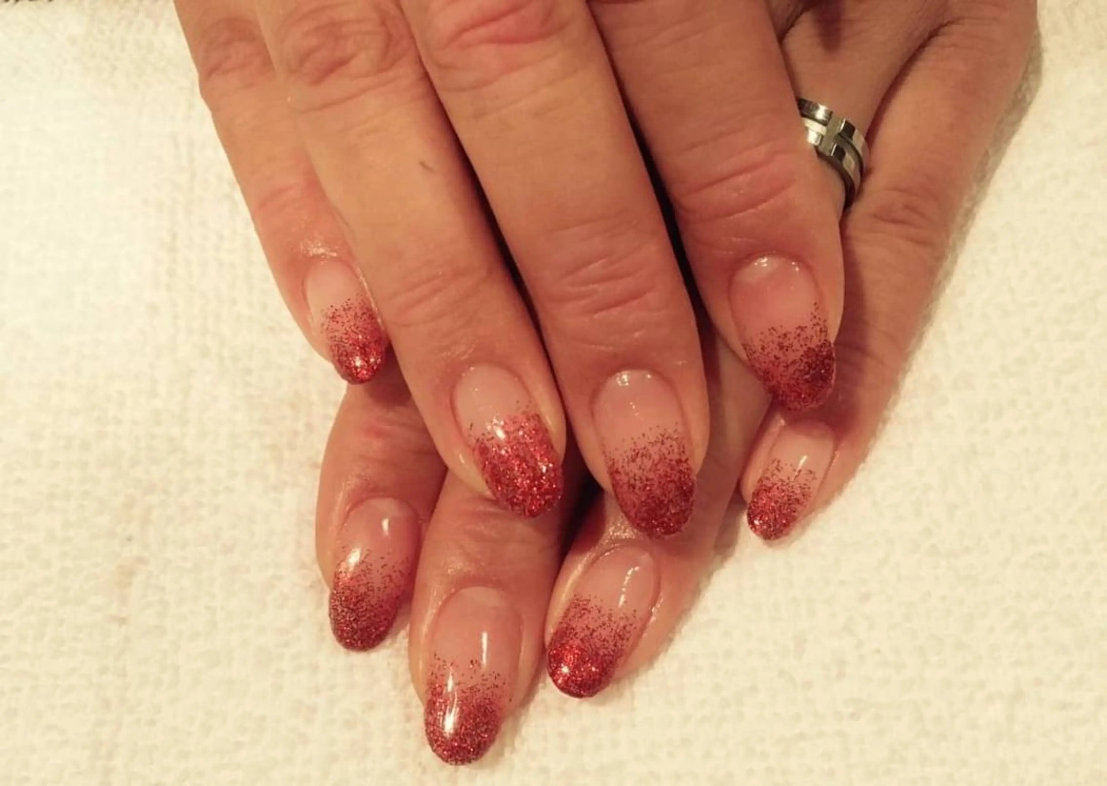 ネイル ラメ(グリッター) ラメグラデーション プライベートサロン Featherのネイルデザイン