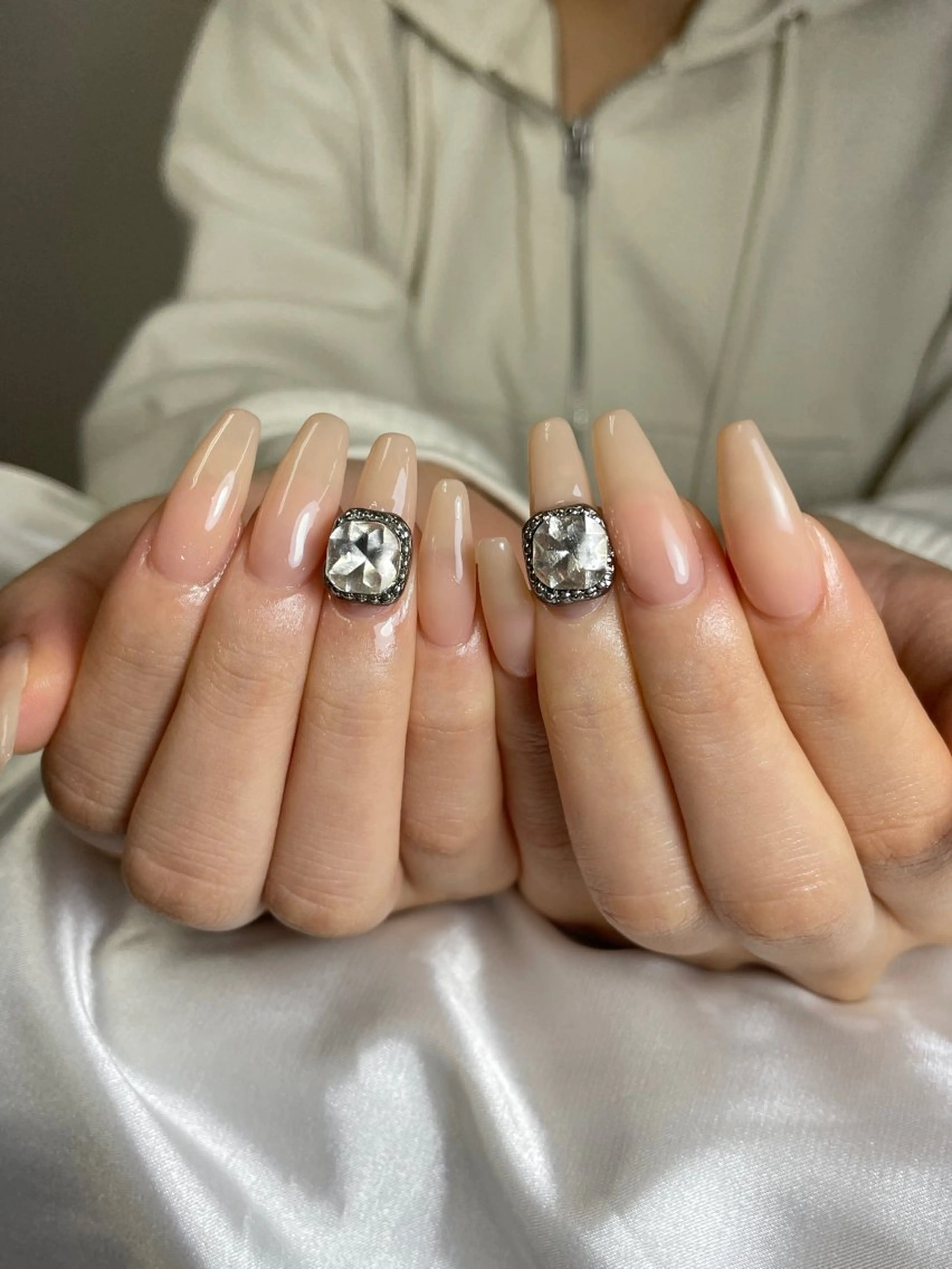 ネイル チークネイル 桜ネイル 長さ出し フットネイル ジェルネイル ハンドネイル XIINH NAIL SALONのネイルデザイン