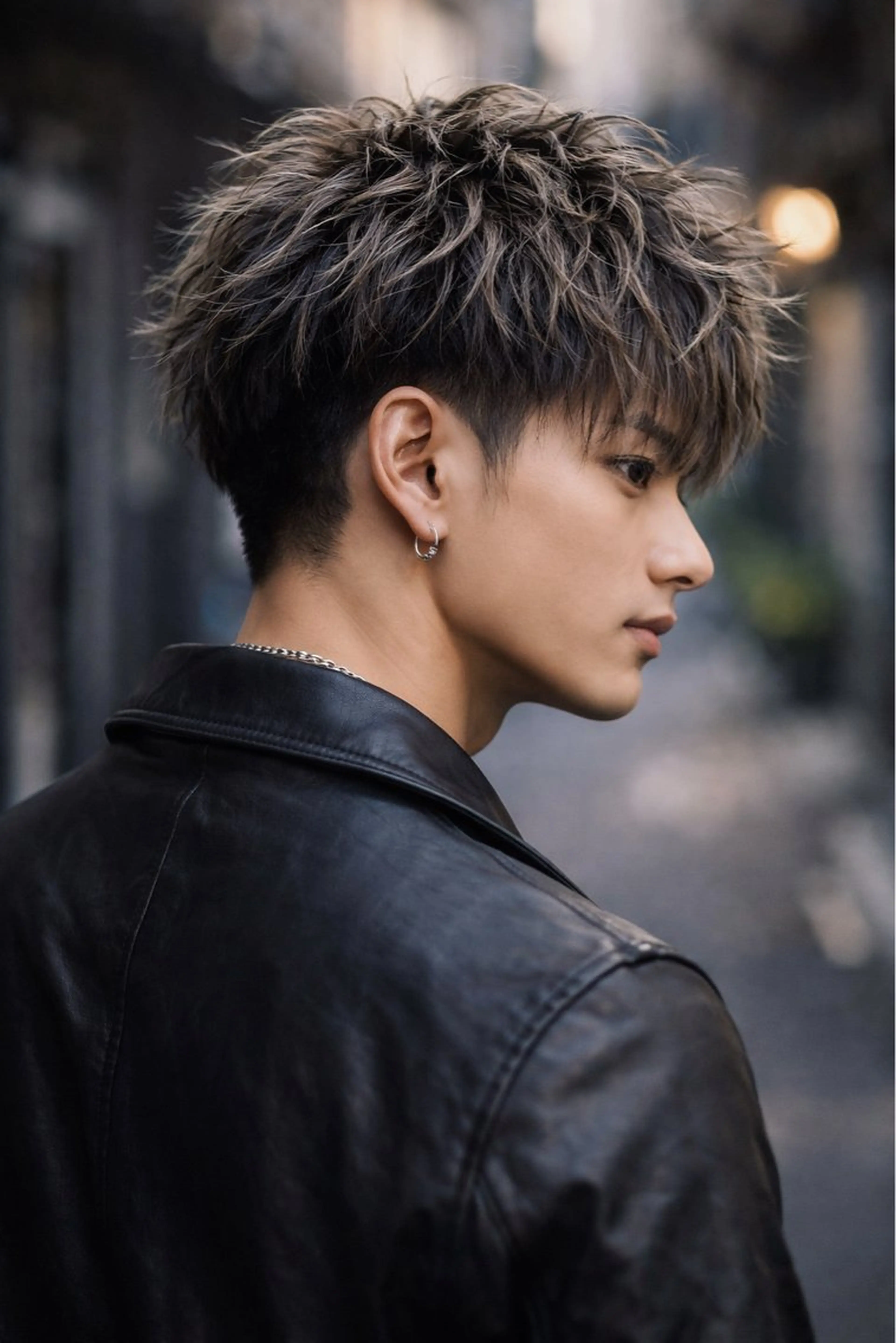 【立体感をだしてかっこいいスタイルに🔥】メンズカット＋ハイライト＋5STEPトリートメントの写真