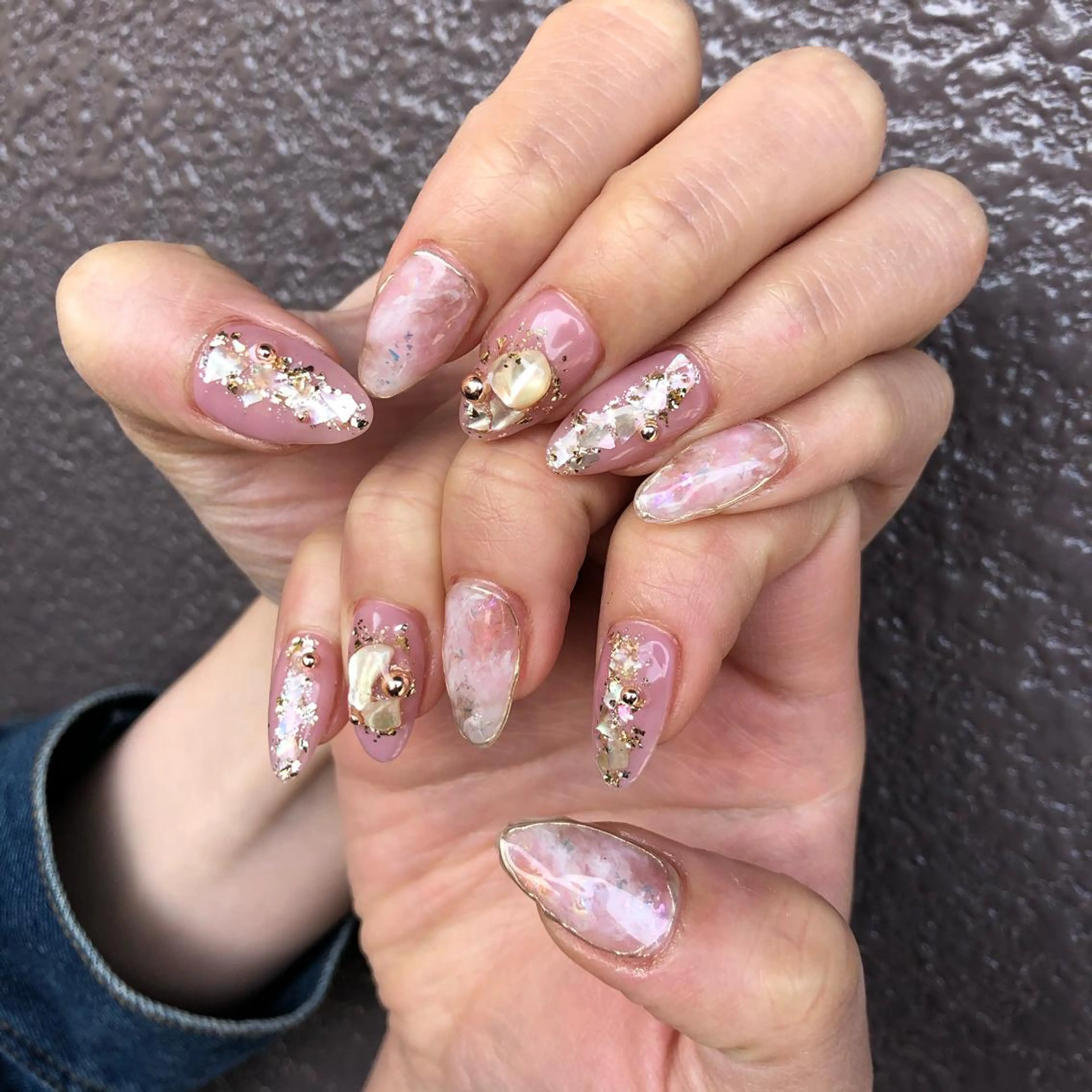 ロング カラー ヘアアレンジ キッズ ネイル マツエク・マツパ 福田 加奈のネイルデザイン