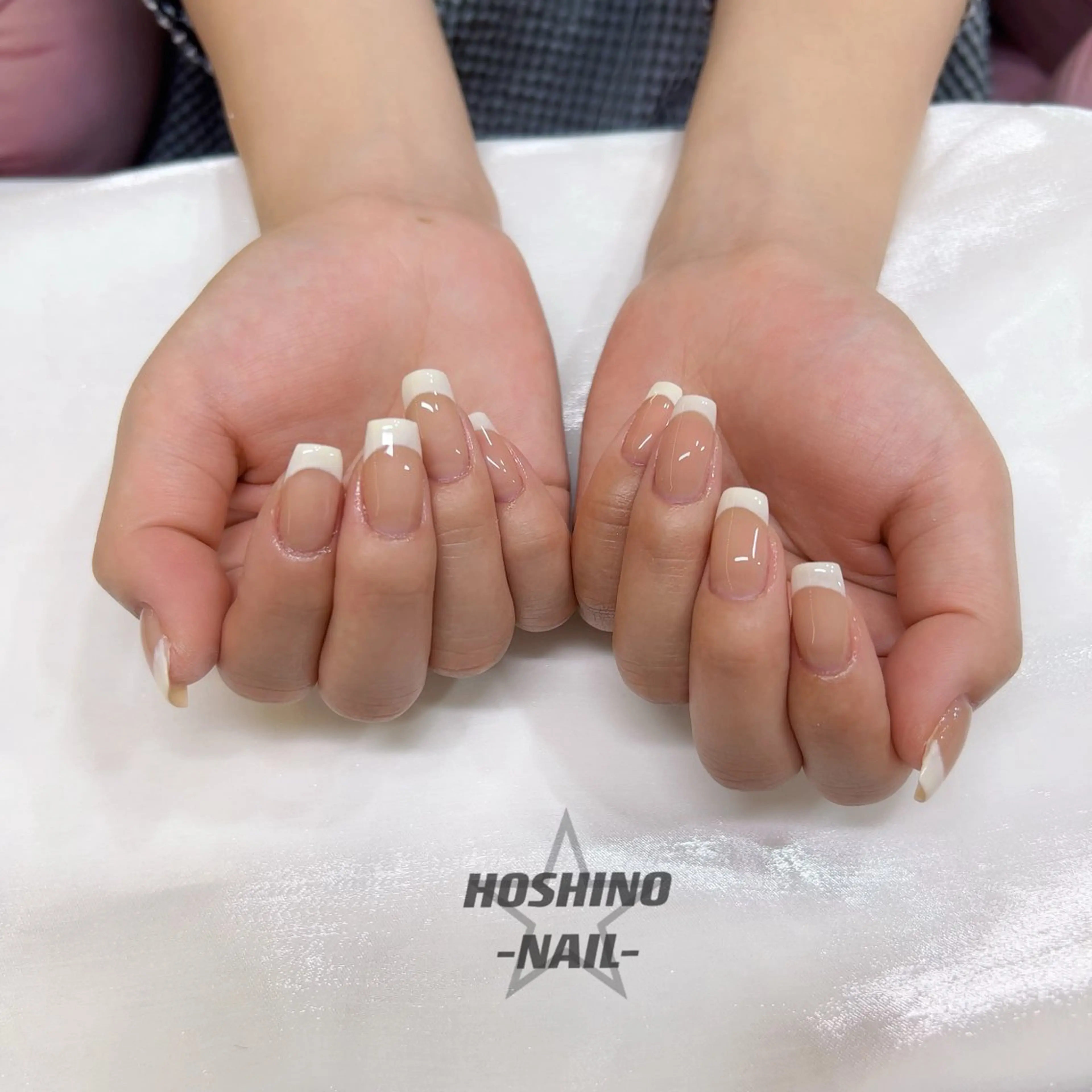 ネイル 長さ出し フレンチネイル シンプルネイル ネイルチップ ハンドネイル ★HOSHINO NAIL★新宿店のネイルデザイン