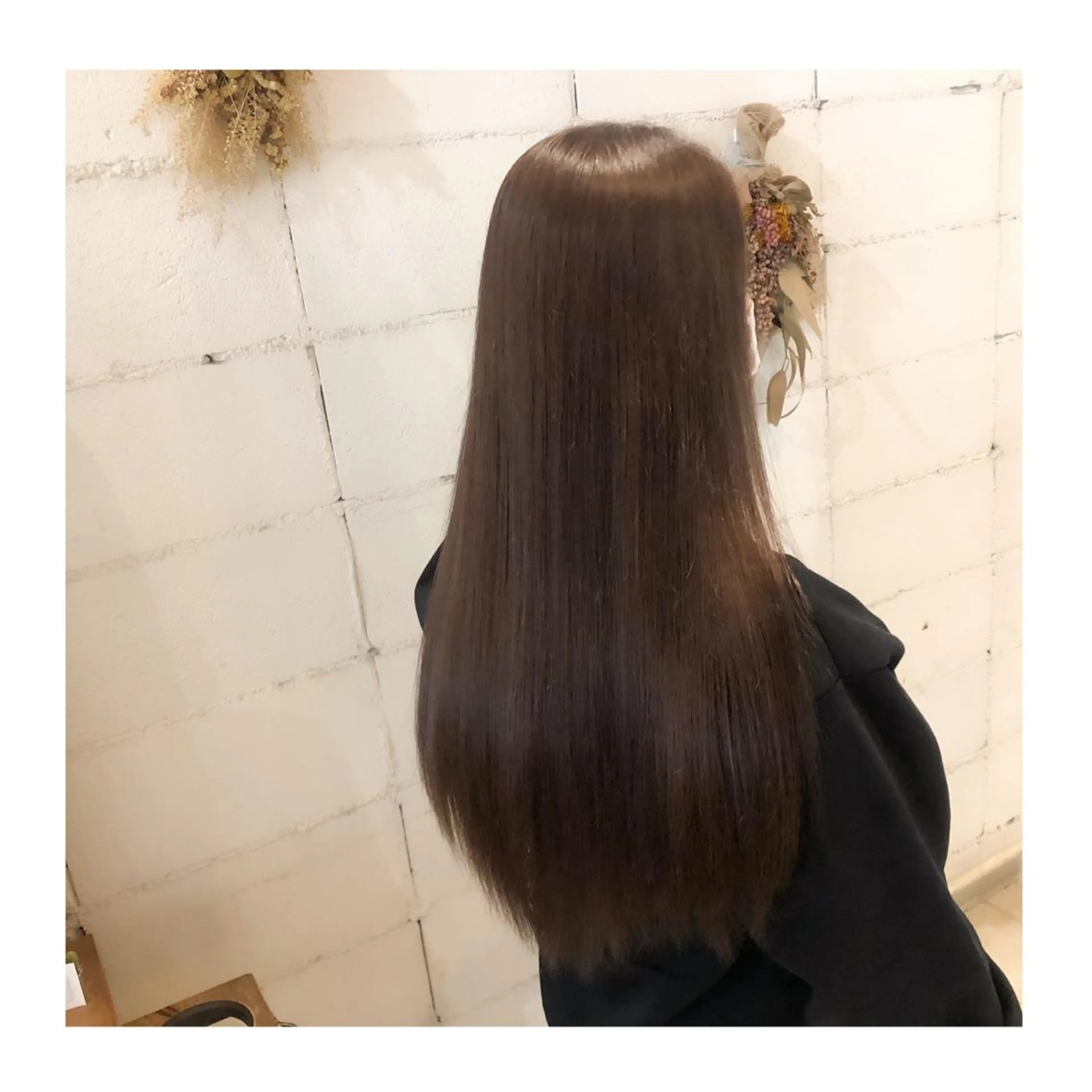 ロング カラー ベージュカラー ブリーチ 透明感カラー ラベンダーカラー ラベンダーベージュ カット 縮毛矯正 トリートメント ❁⃘ ち だ り さ ❁⃘のヘアスタイル