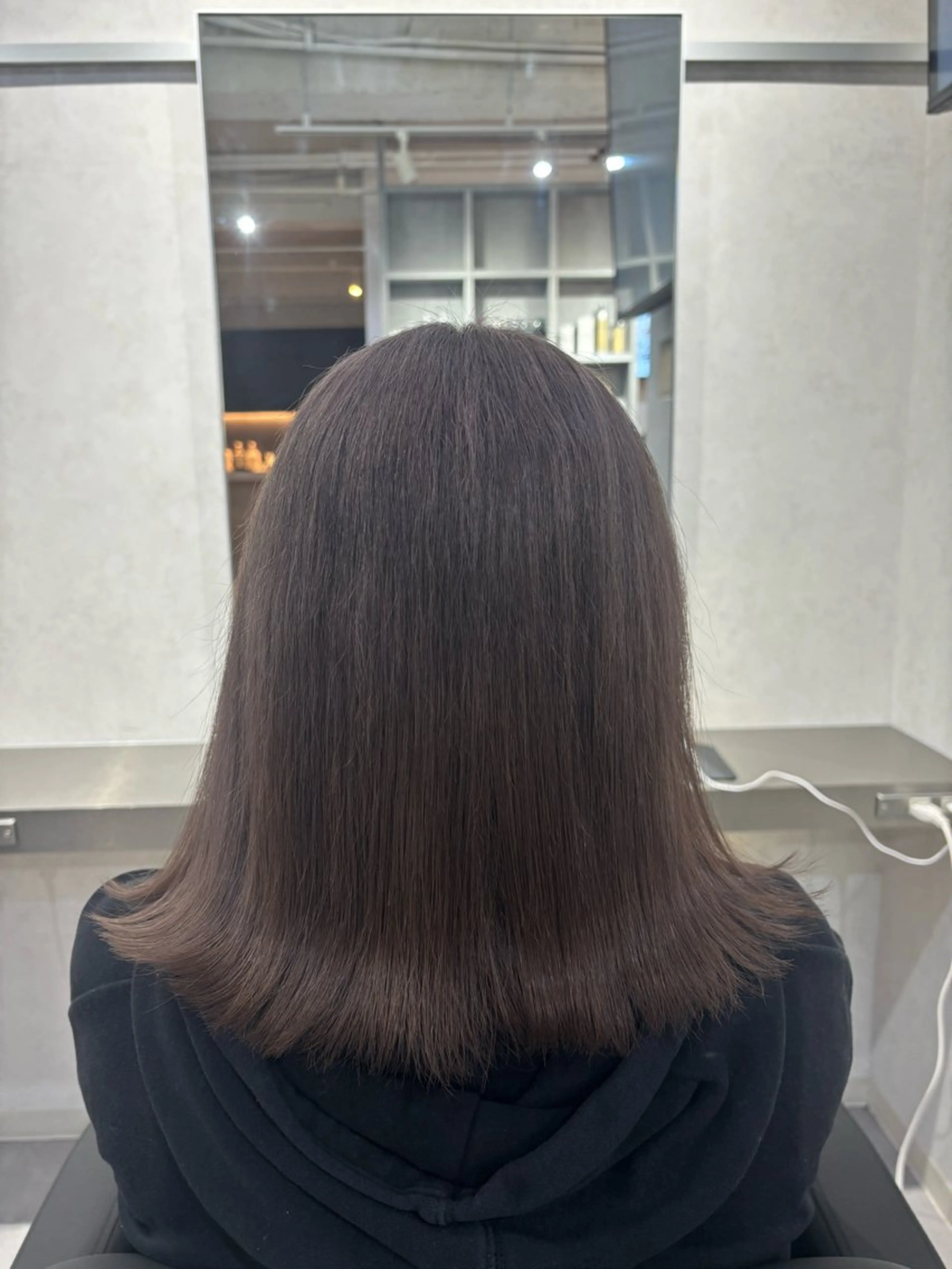 ミディアム カラー 透明感カラー グレージュ ラベンダーカラー ラベンダーグレージュ ラベンダーグレー ヘアカラー トリートメント 韓国透明感🇰🇷 SAKURAのヘアスタイル