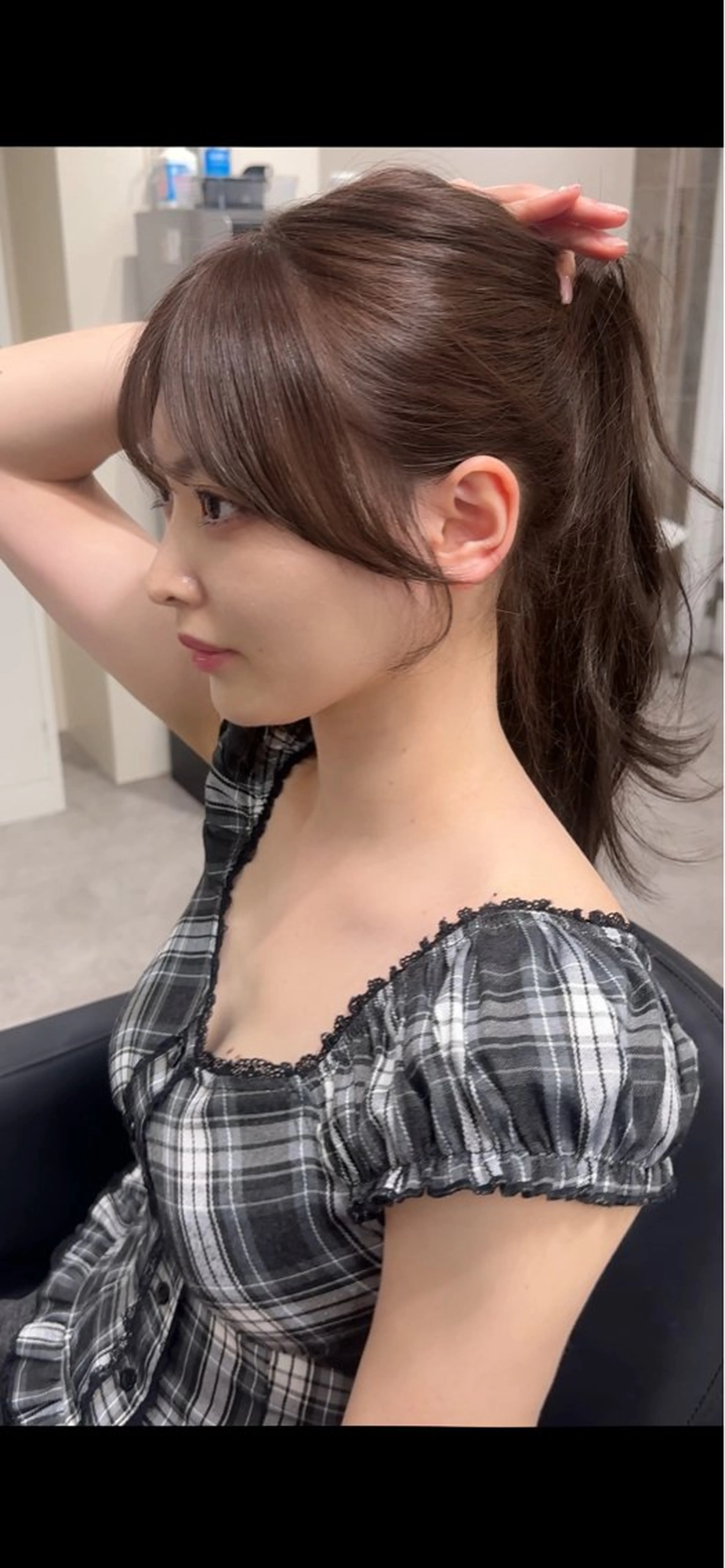 ロング カラー カット ヘアカラー トリートメント 🎀髪質改善×韓国レ イヤー×透明感/米田のヘアスタイル