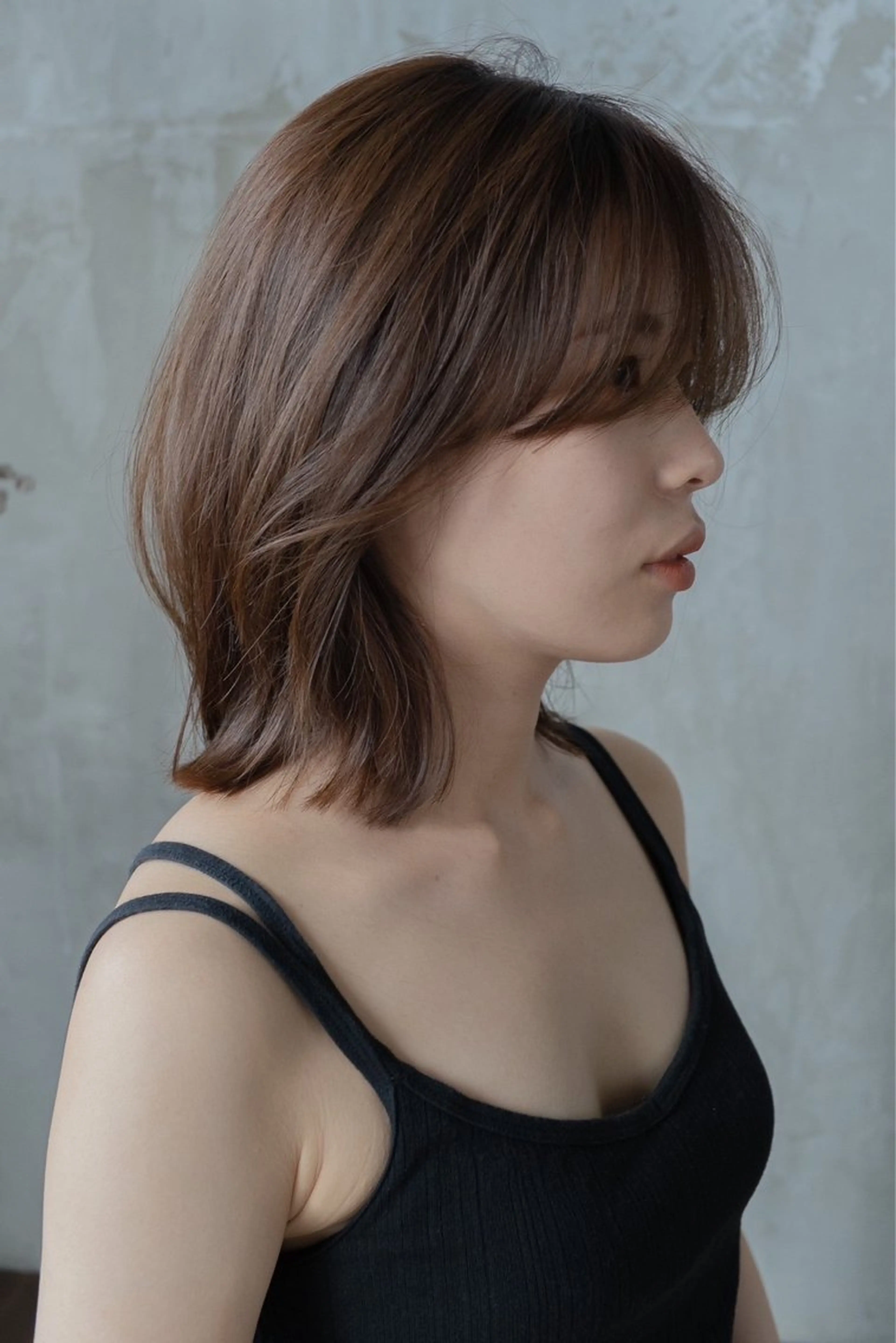 ミディアム カラー 落合 妙佳のヘアスタイル