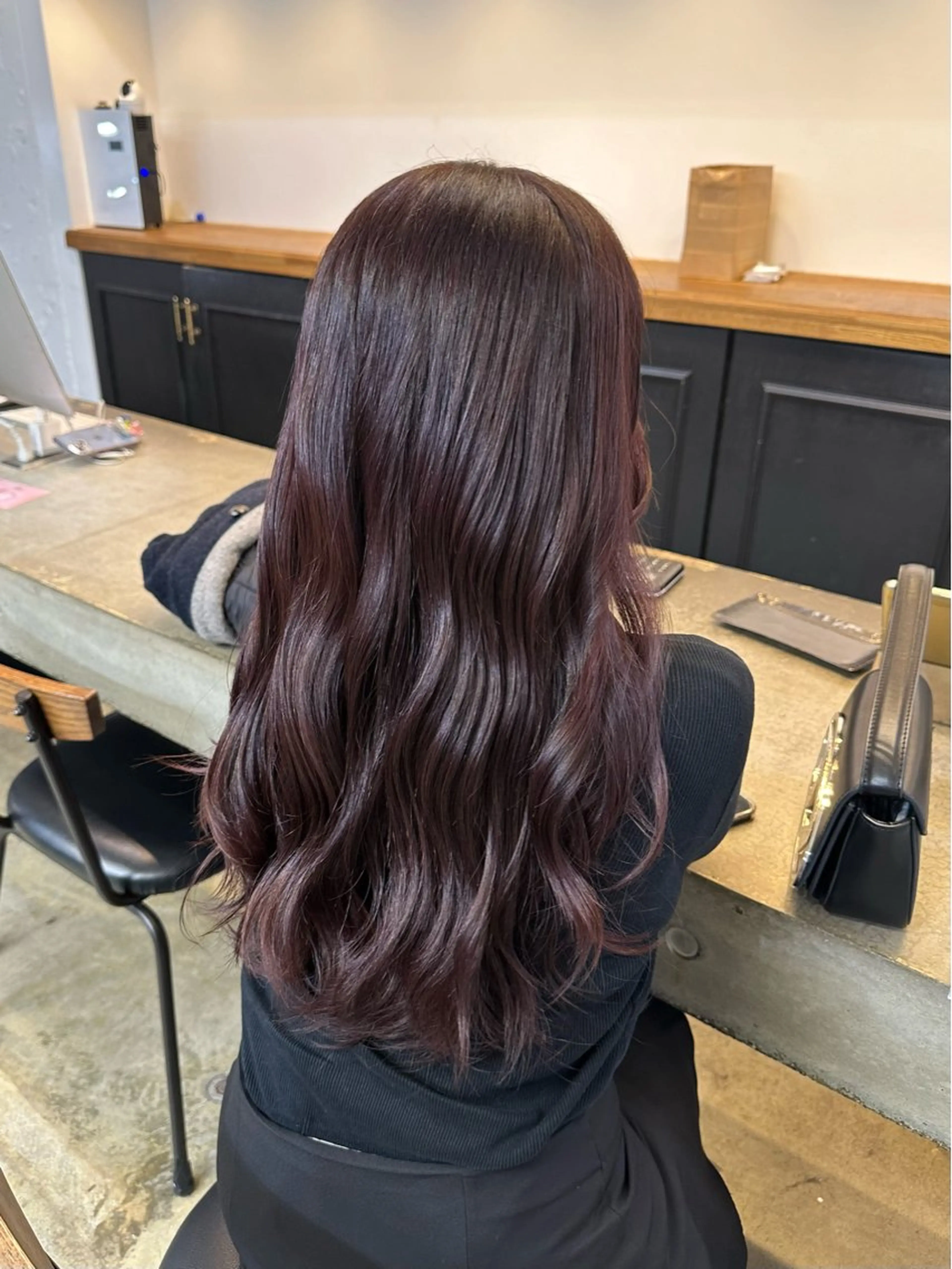 ロング カラー パーマ ヘアアレンジ ヘアカラー トリートメント 暖色💖ツヤ髪💖 masae🌼のヘアスタイル