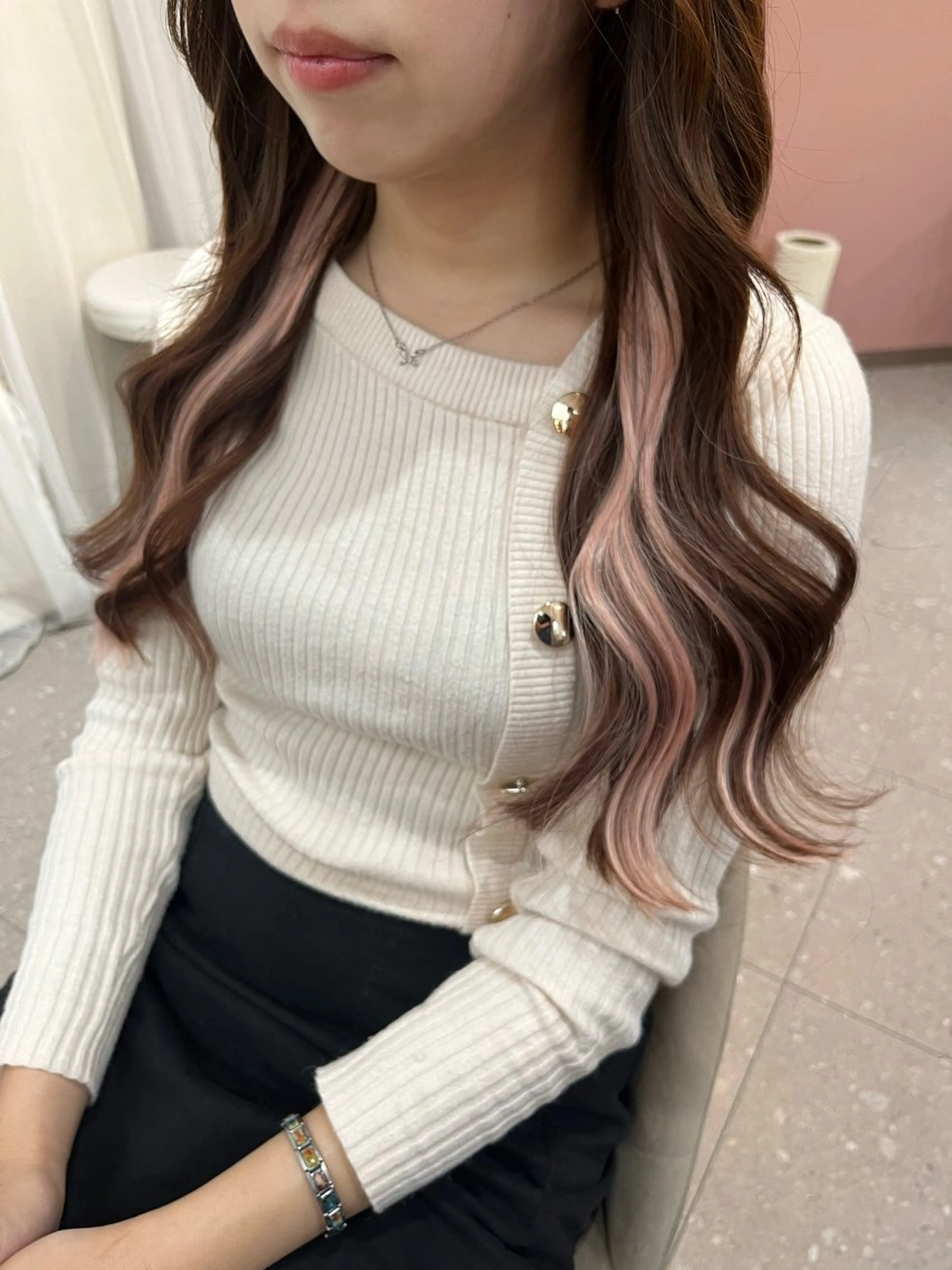 🥀インナーカラー 最高級シールエクステ💖10本（原色、ハイトーン8本）の写真