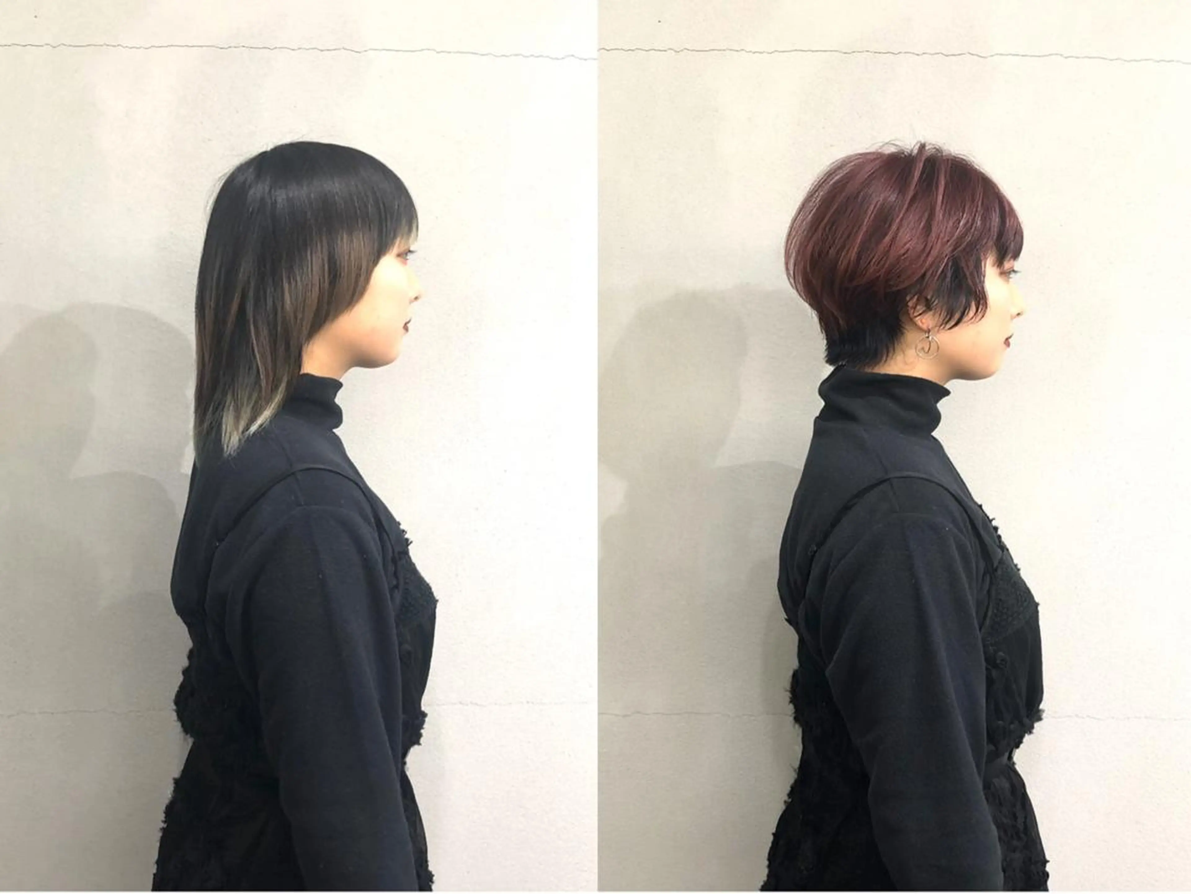 ショート カラー ピンクカラー バイオレットカラー ショートヘア ボブ/ショート/ 白髪染め/メンズ葛西のヘアスタイル