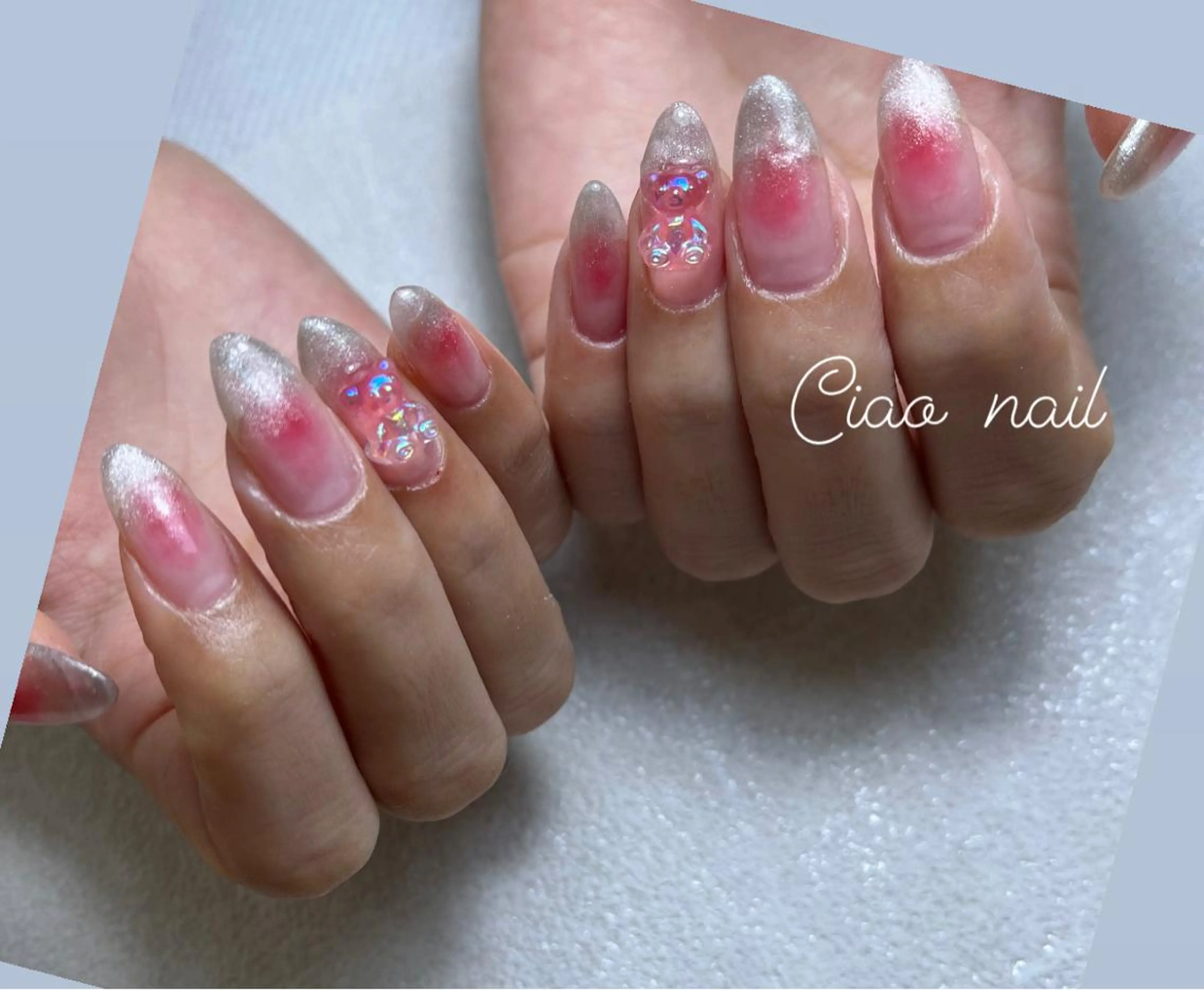 ネイル アートネイル チークネイル 入学式 ジェルネイル 卒業式 #Amin所属・#Amin nail salonのネイルデザイン