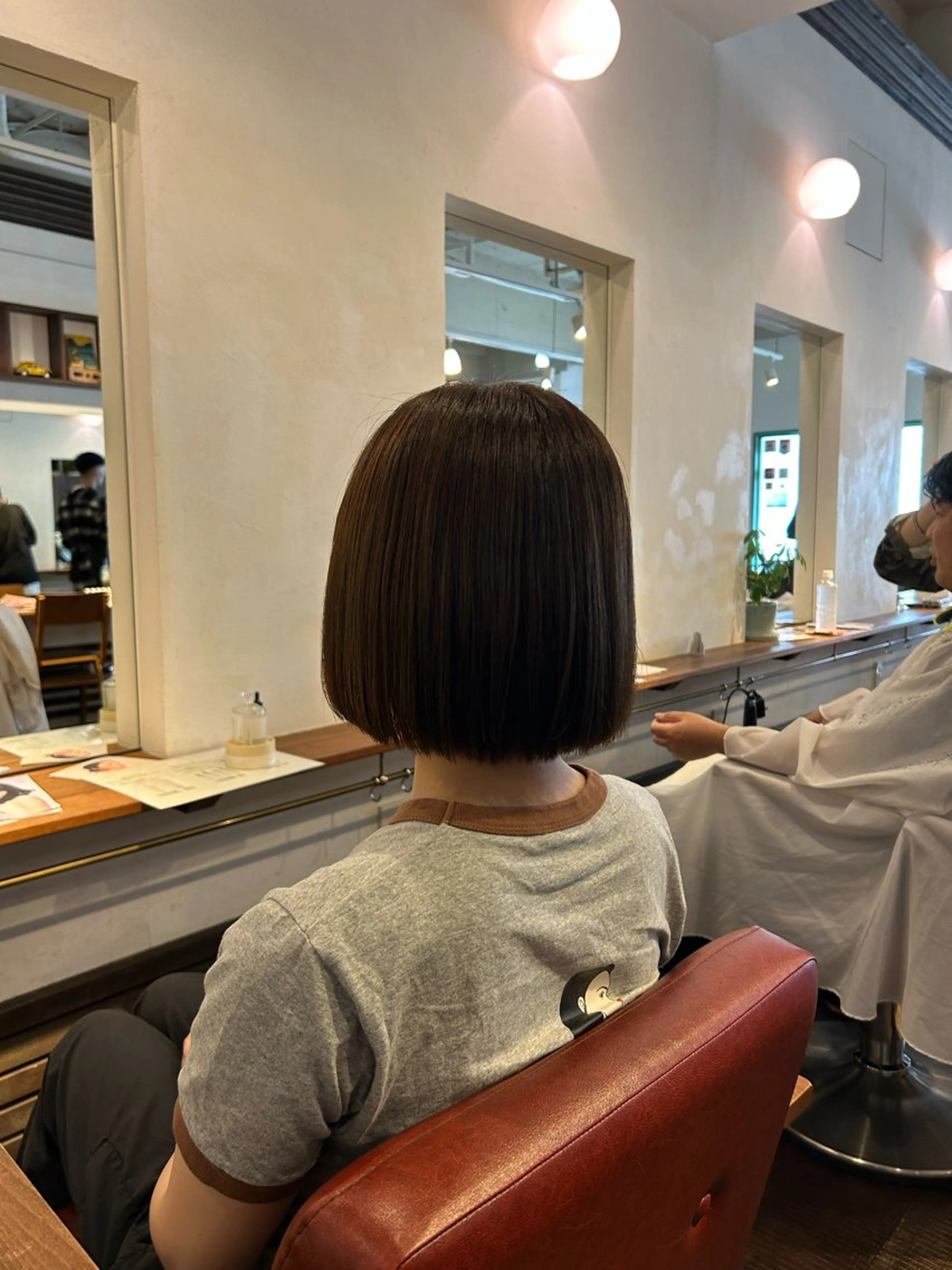 ショート ボブ カット ヘアカラー トリートメント 橋本岬也jiji by MOPSのヘアスタイル