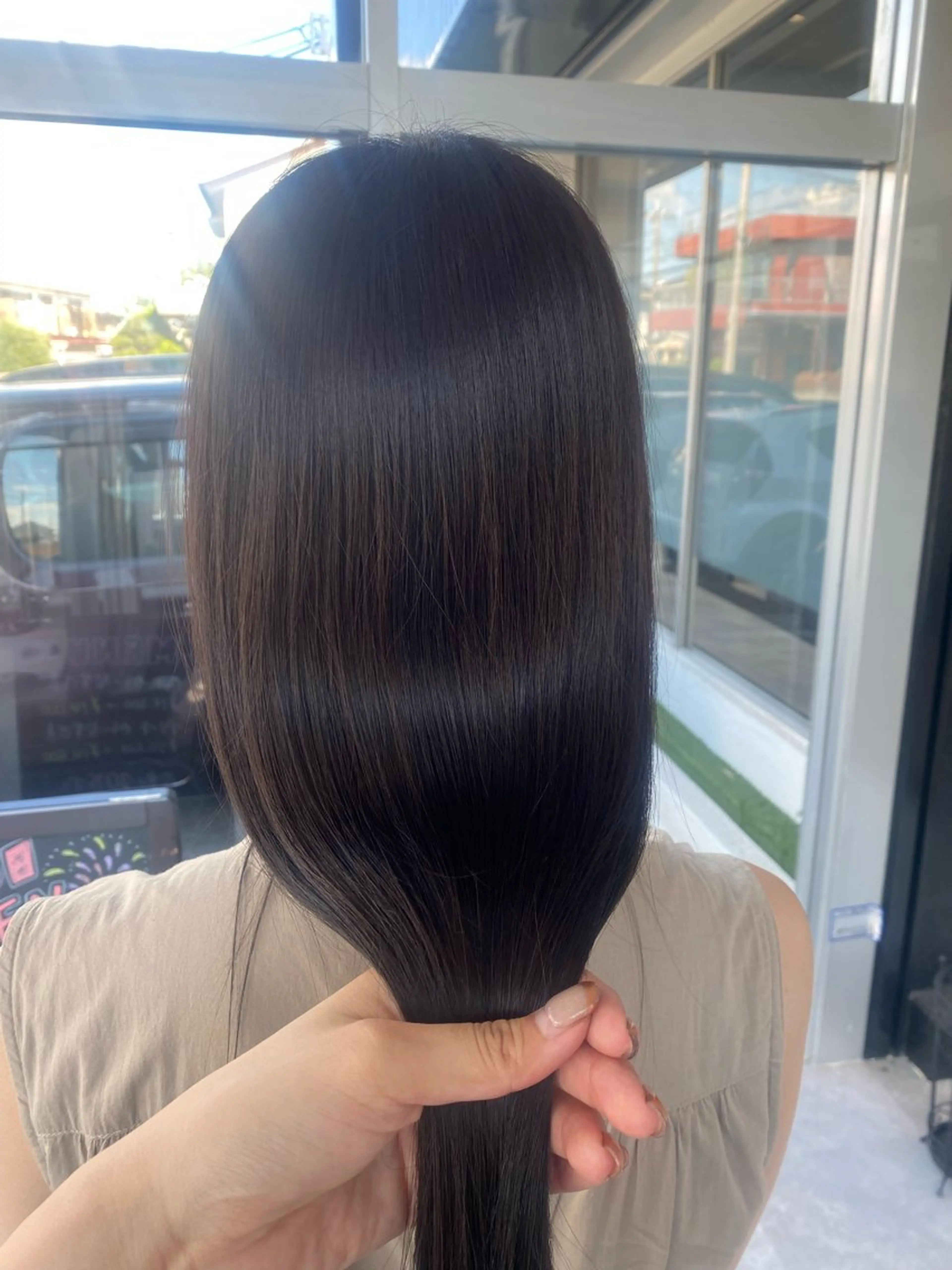 ロング ヘアカラー JILL    hair所属・maki💖 ボブ/縮毛矯正のヘアスタイル