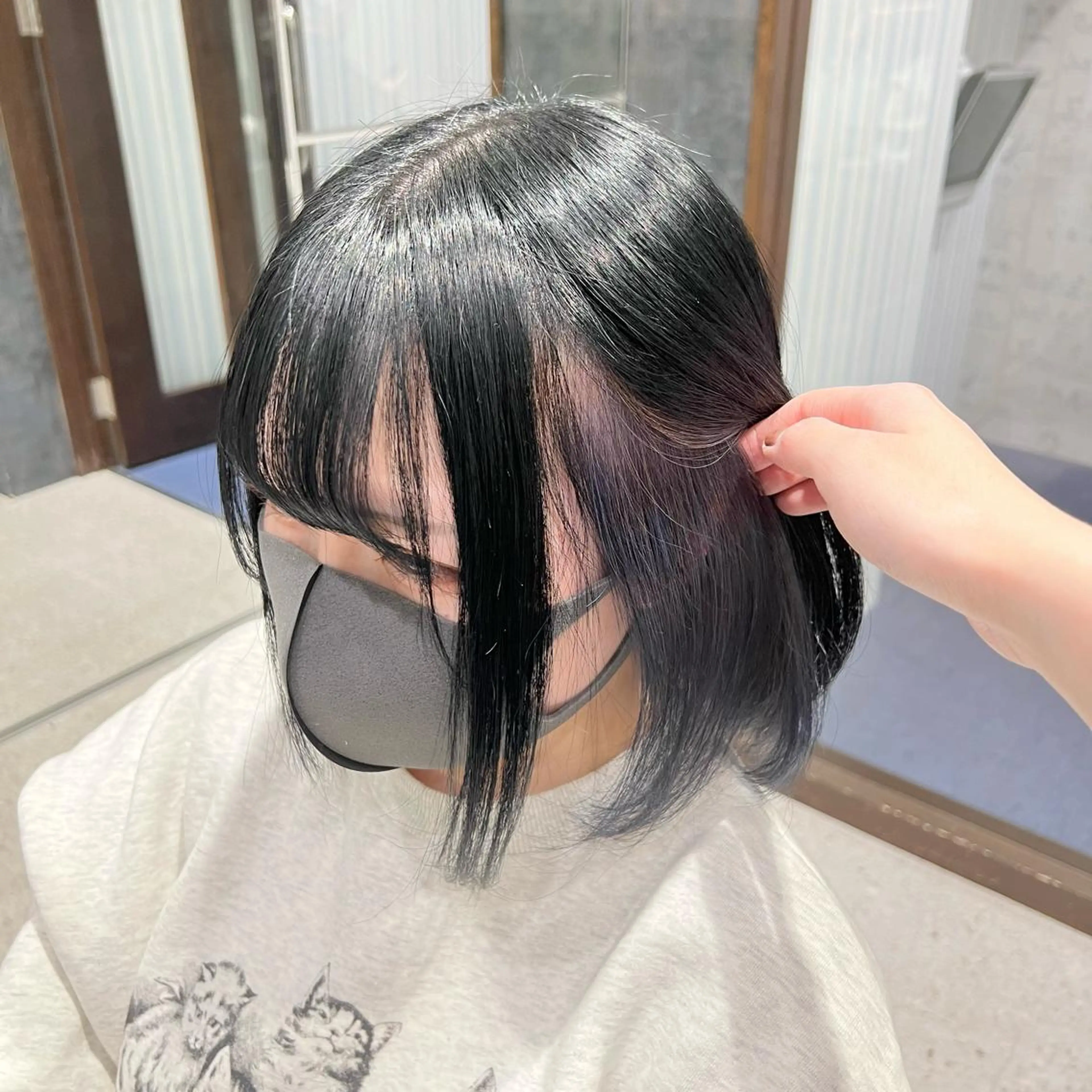 ショート カラー ブルーカラー インナーカラー ラベンダーカラー ヘアカラー トリートメント stylist 🐶内藤 成香のヘアスタイル