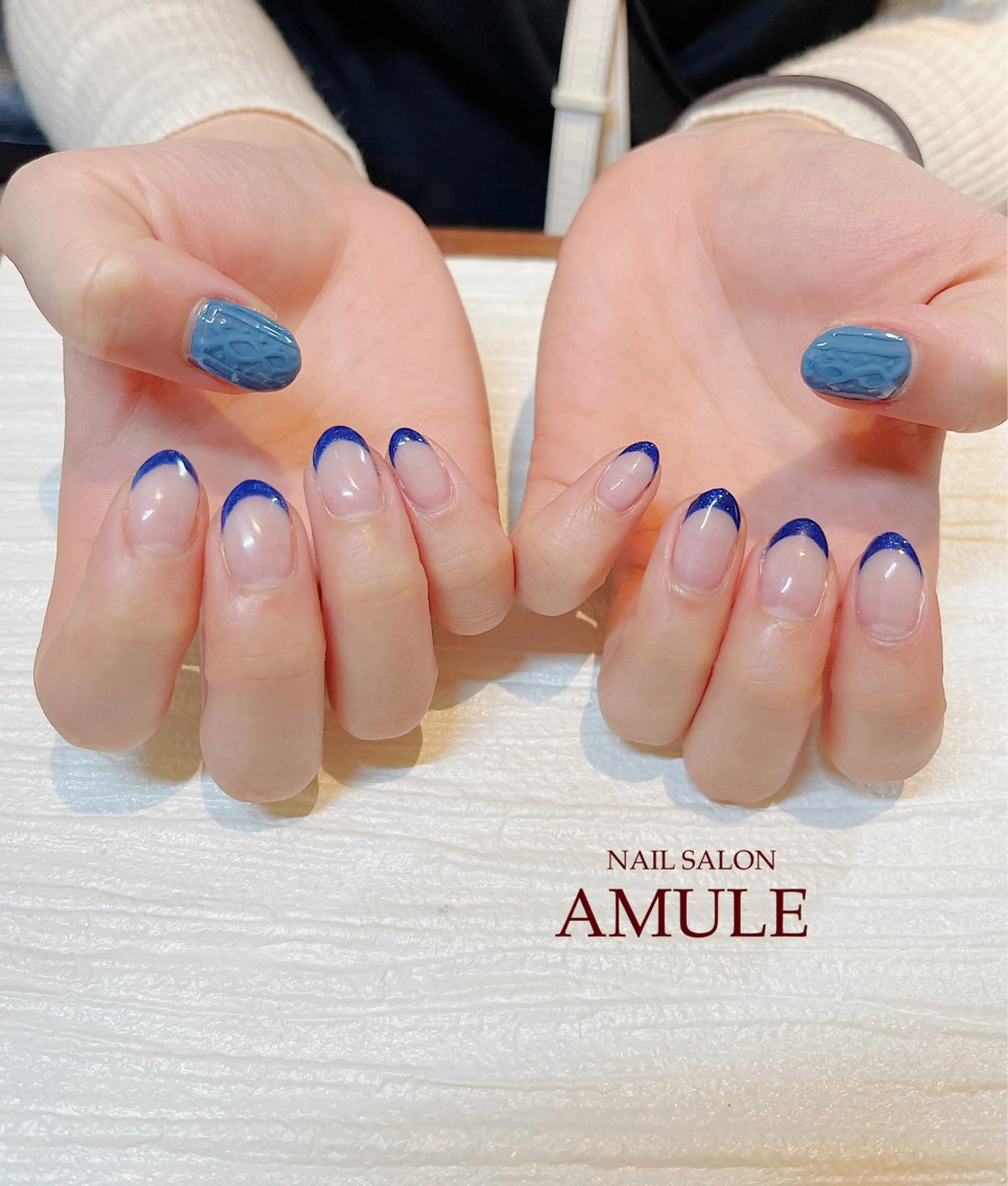 ネイル アートネイル フレンチネイル ジェルネイル ハンドネイル NAILSALON AMULEのネイルデザイン