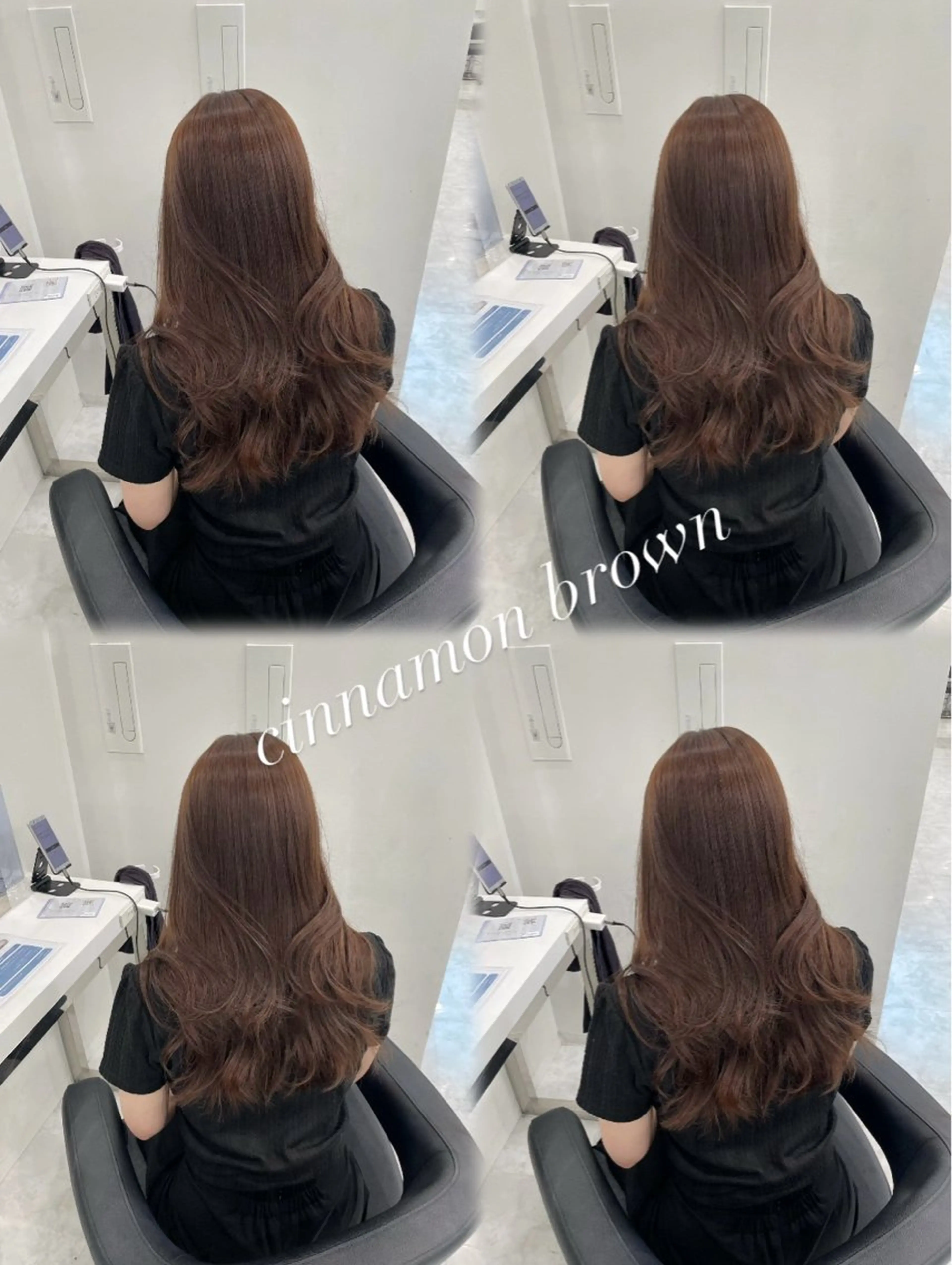 セミロング カラー ヘアアレンジ Ella所属・nana【艶髪】/ レイヤー/縮毛矯正のヘアスタイル