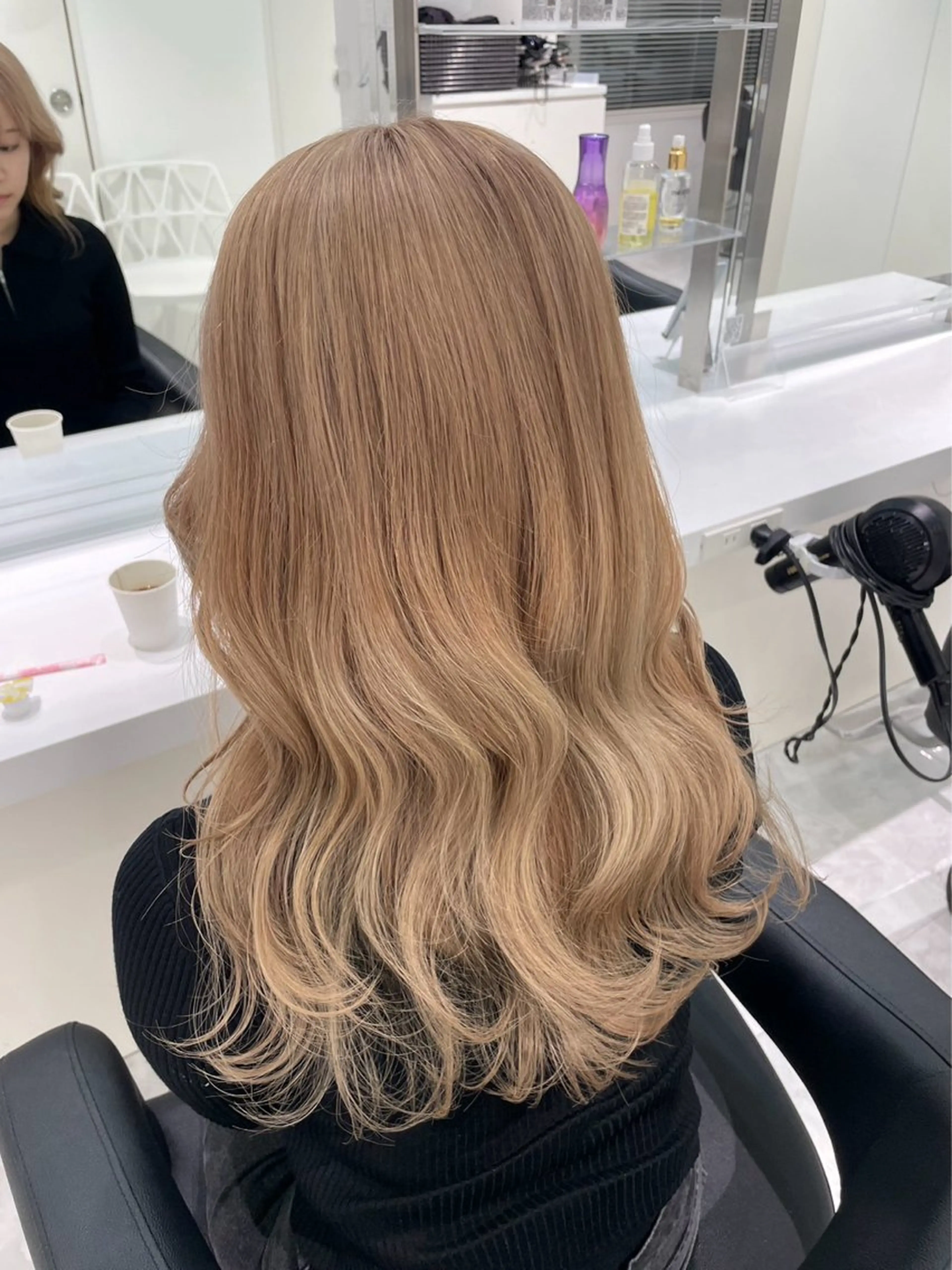 ロング カラー ヘアアレンジ ヘアカラー トリートメント ヘアセット 艶髪グレージュ特化/ CHIKARAのヘアスタイル