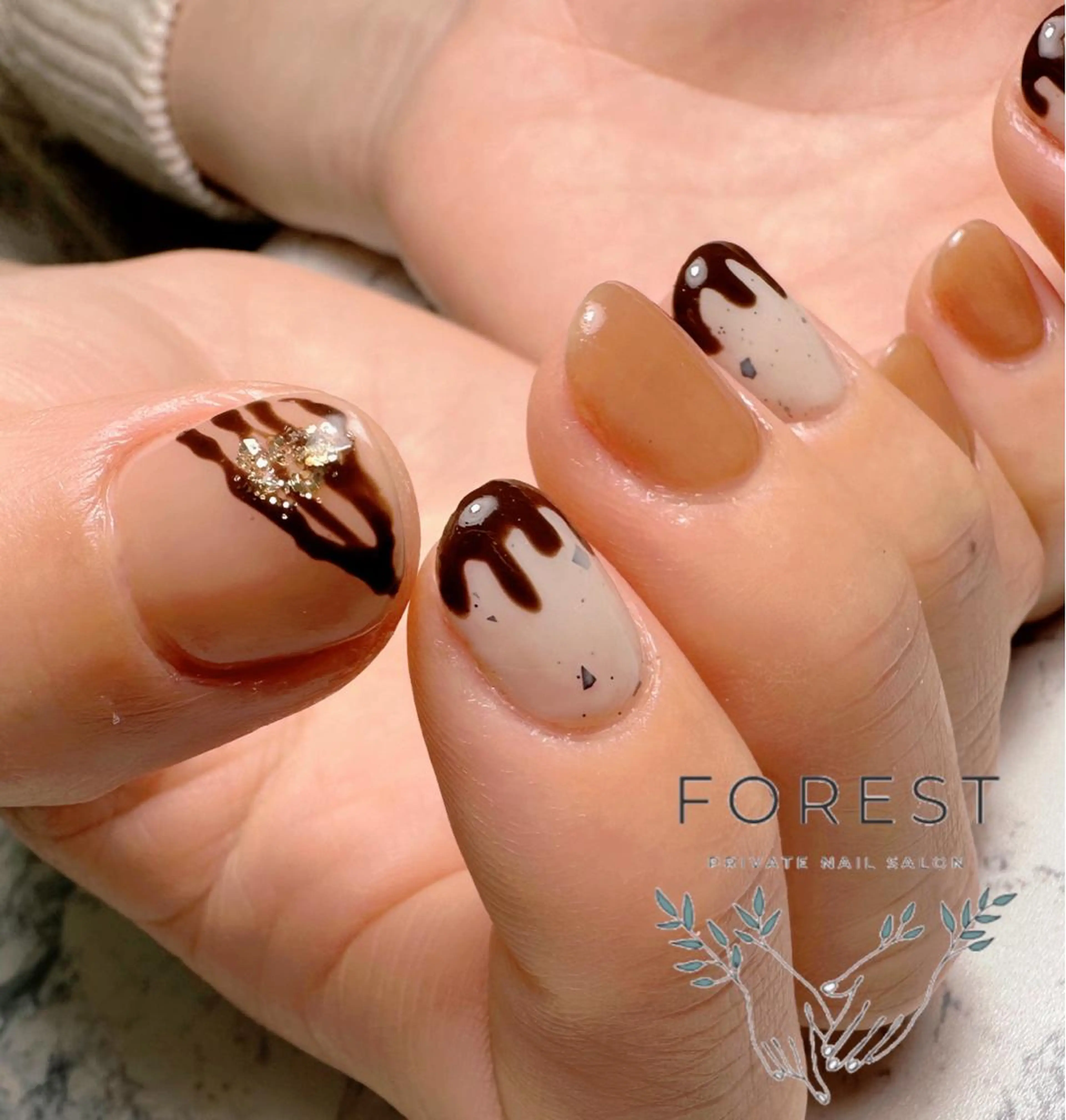 ネイル 白岡市篠津自宅 サロンForestのネイルデザイン