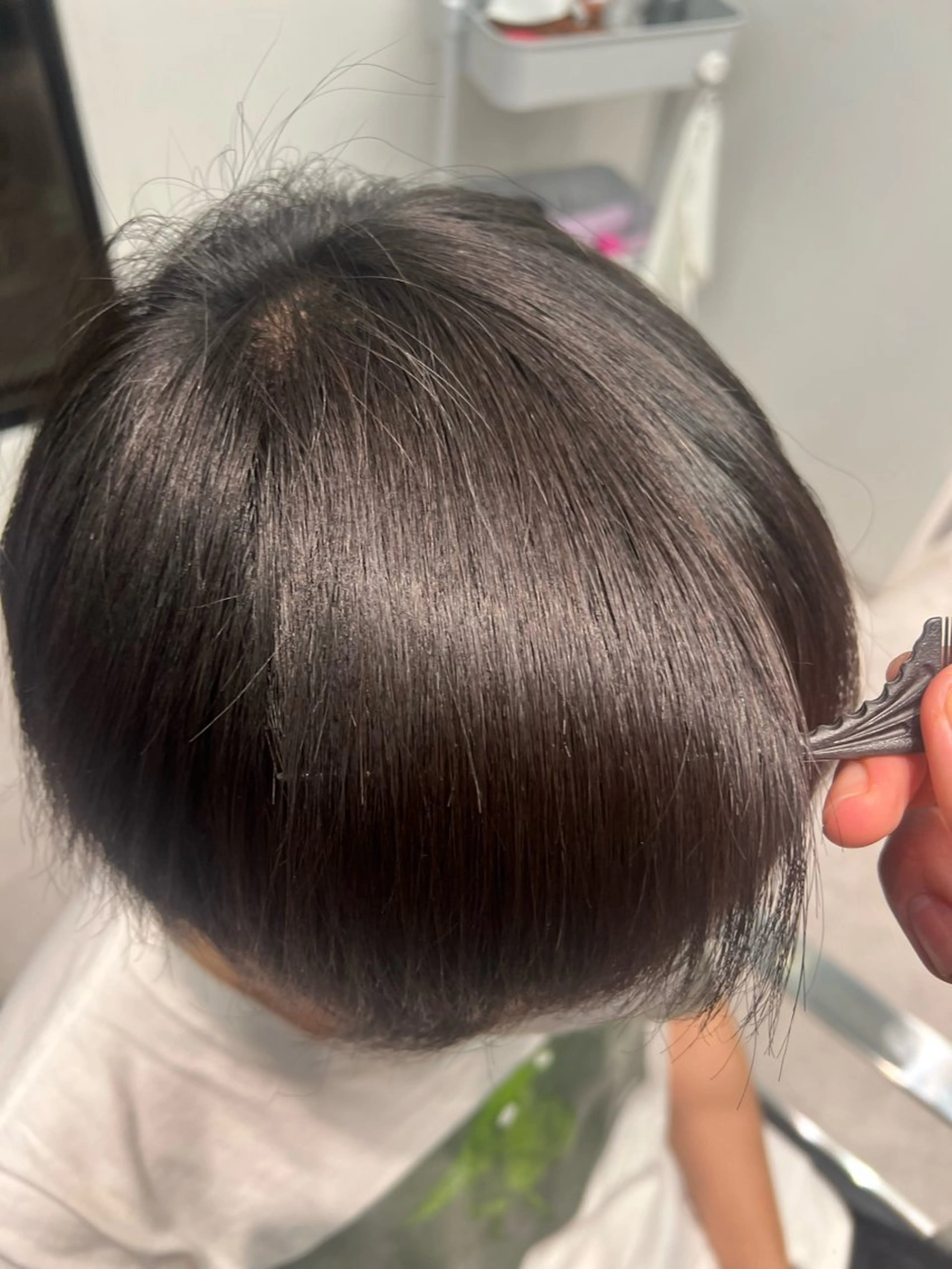 ショート パーマ ストレートパーマ 縮毛矯正 堀江 /木下椋麻のヘアスタイル