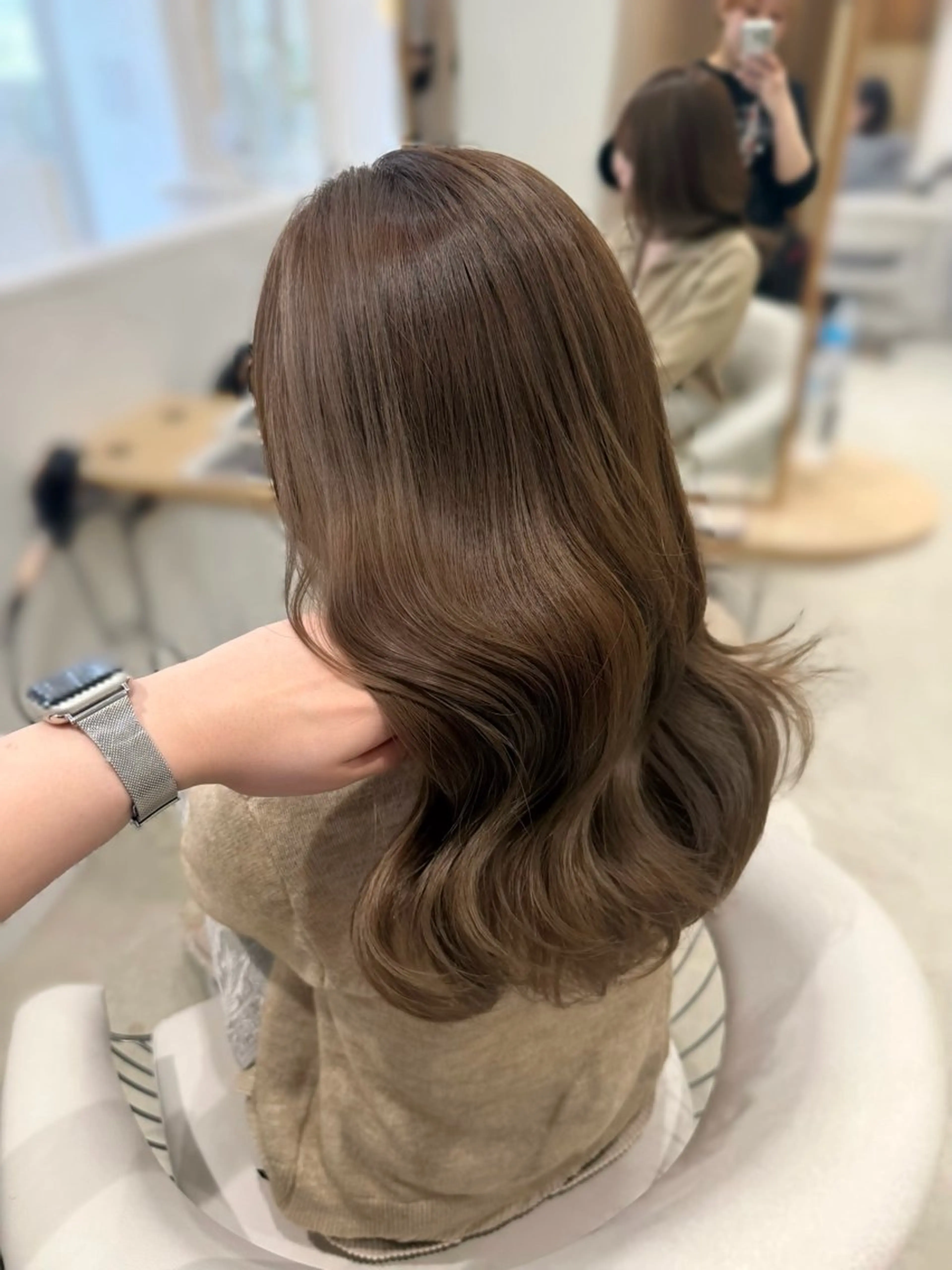 セミロング カット ヘアカラー 木村 宙奈のヘアスタイル